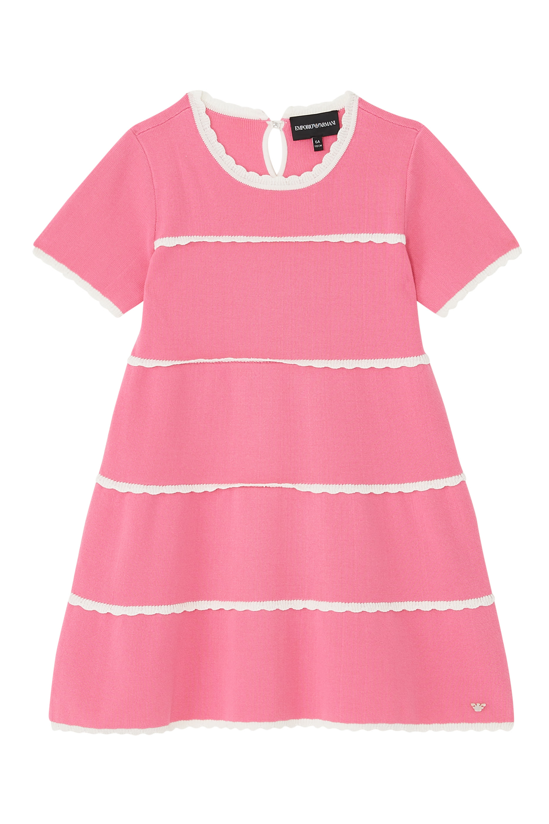 Kids Picot Trim Dress