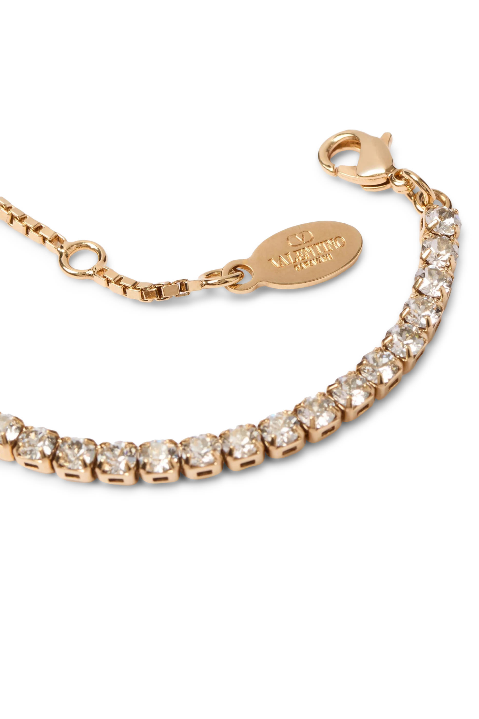 VLogo Signature Metal and Swarovski&reg; Crystal Bracelet