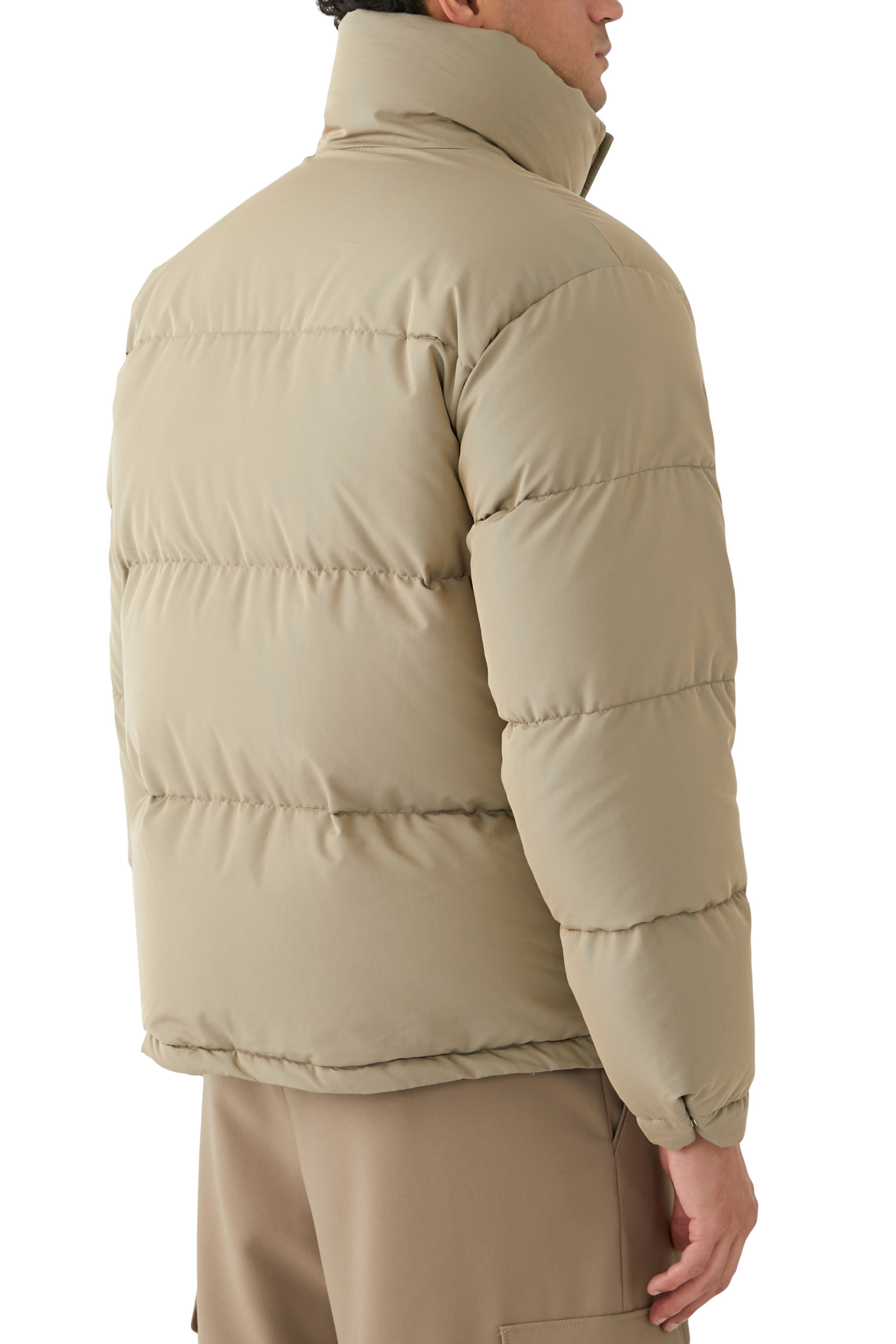 Finx Polyester Chambray Down Coat