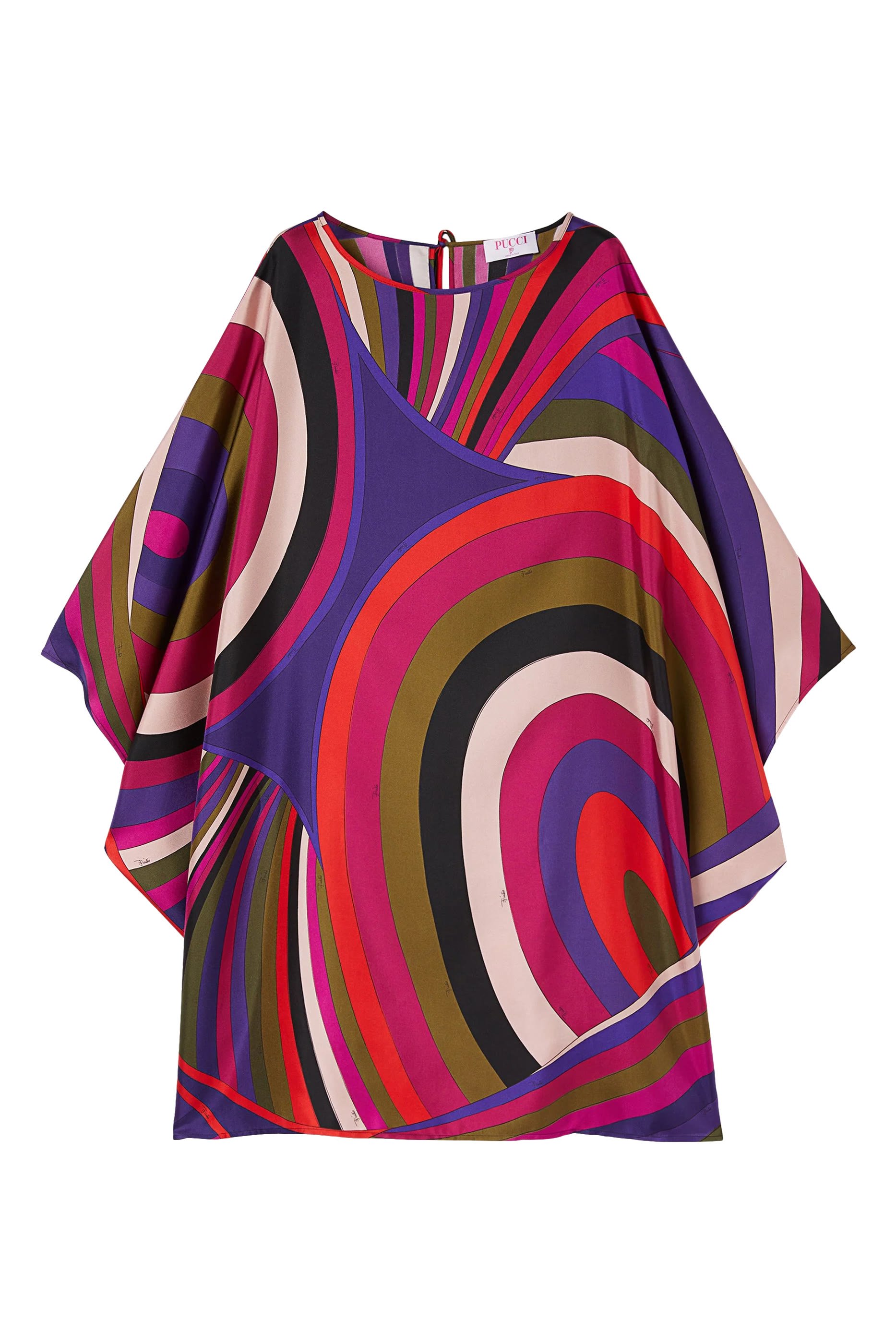 Iride Print Short Kaftan