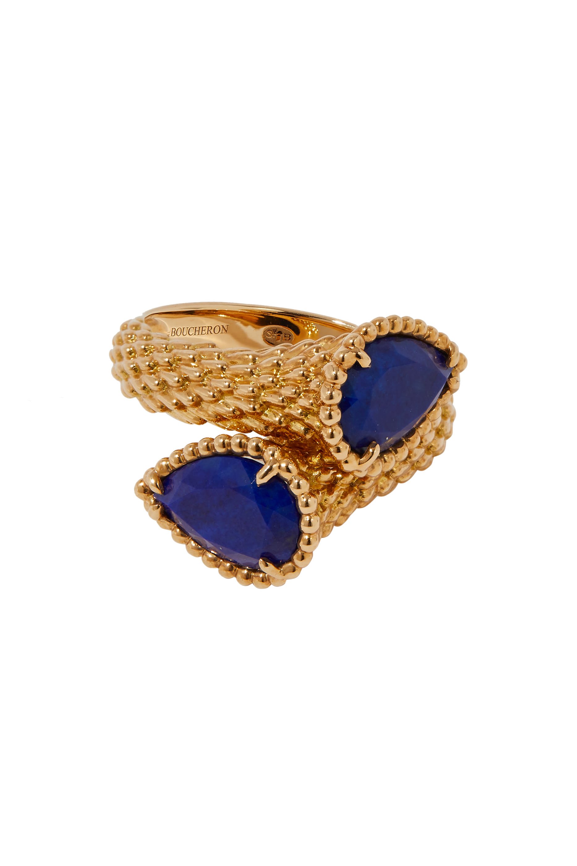 Toi Et Moi Serpent Boh&egrave;me Lapis Lazuli Ring