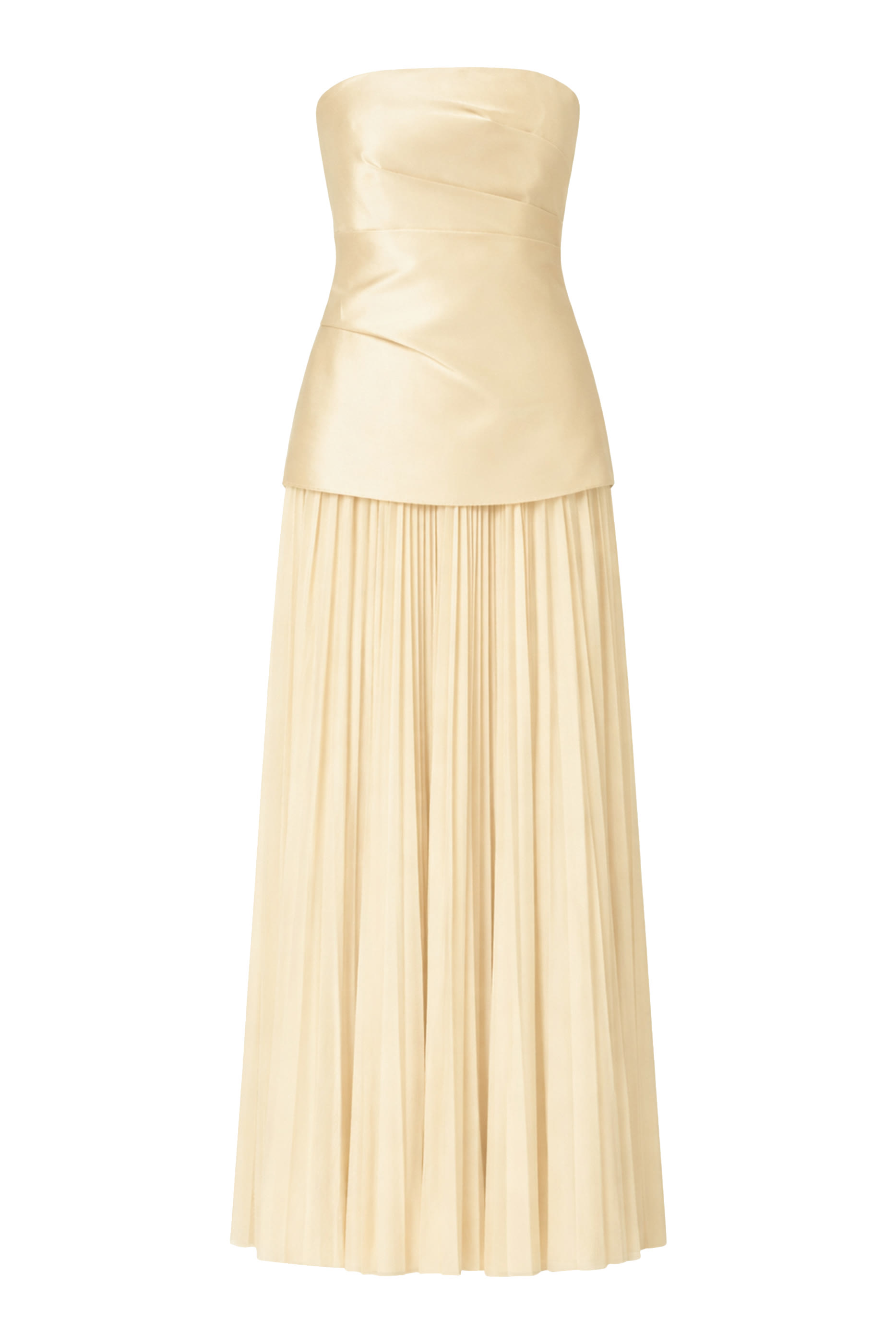 Claudette Pleated Skirt Gown