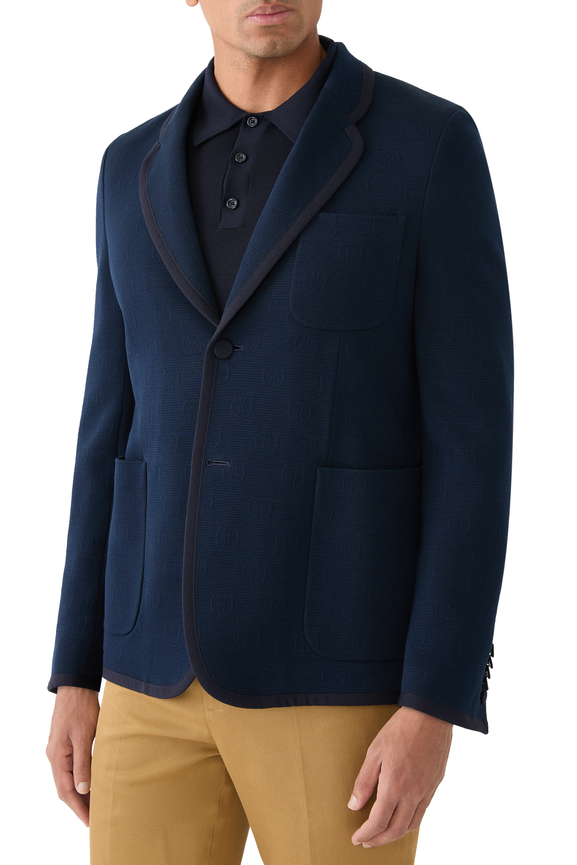 Textured GG Jersey Jacket 