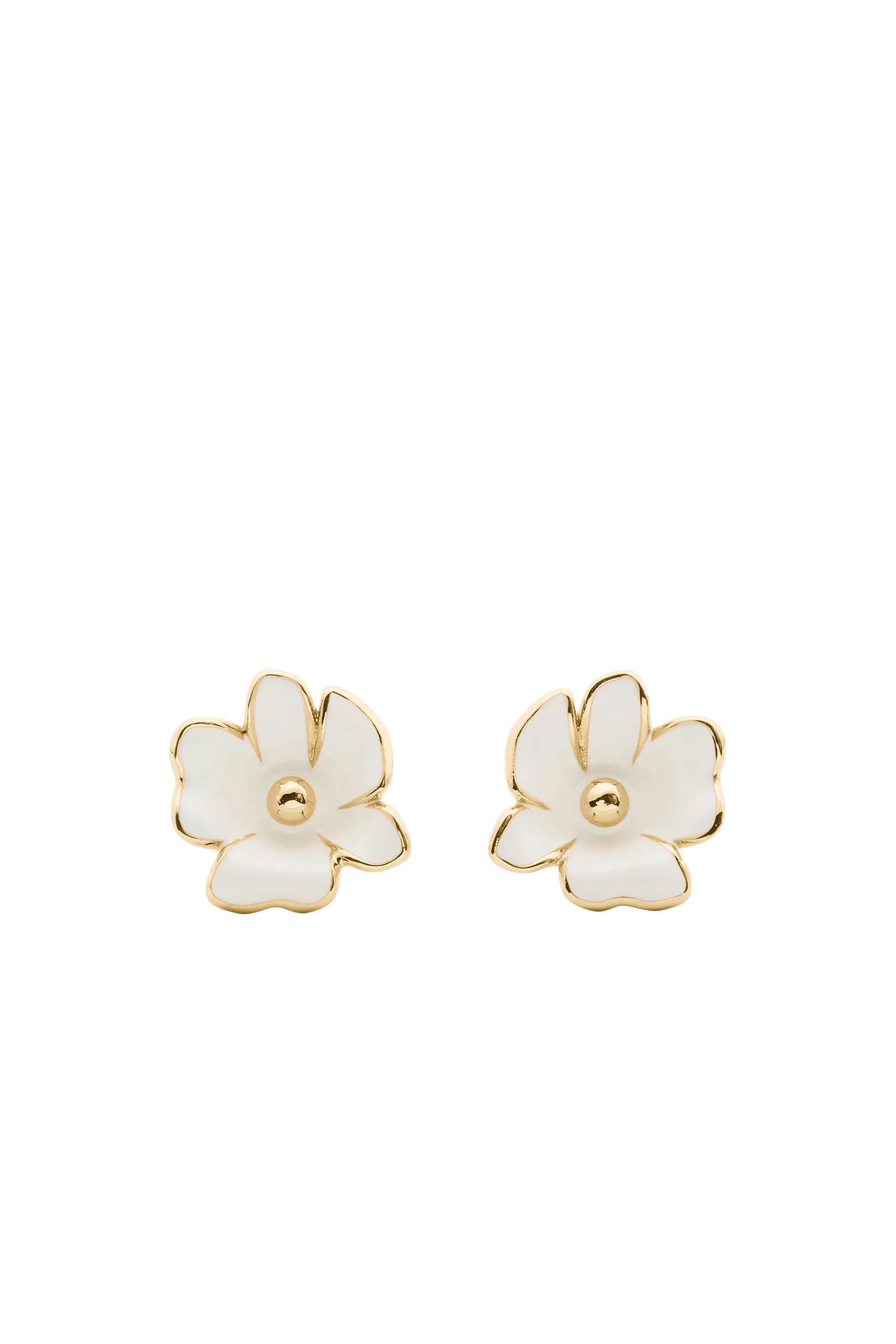 Bloom Flower Studs, Enamel & Titanium Posts