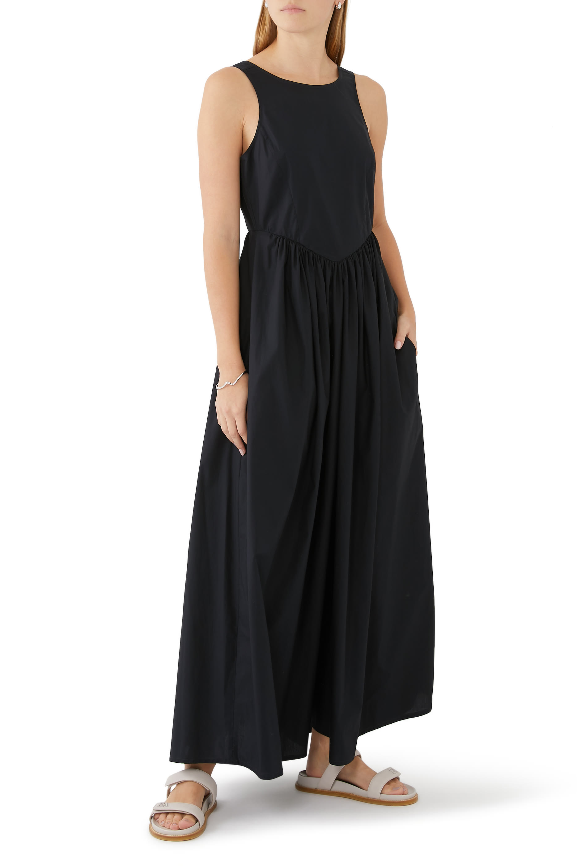 Pleated Maxi Dress