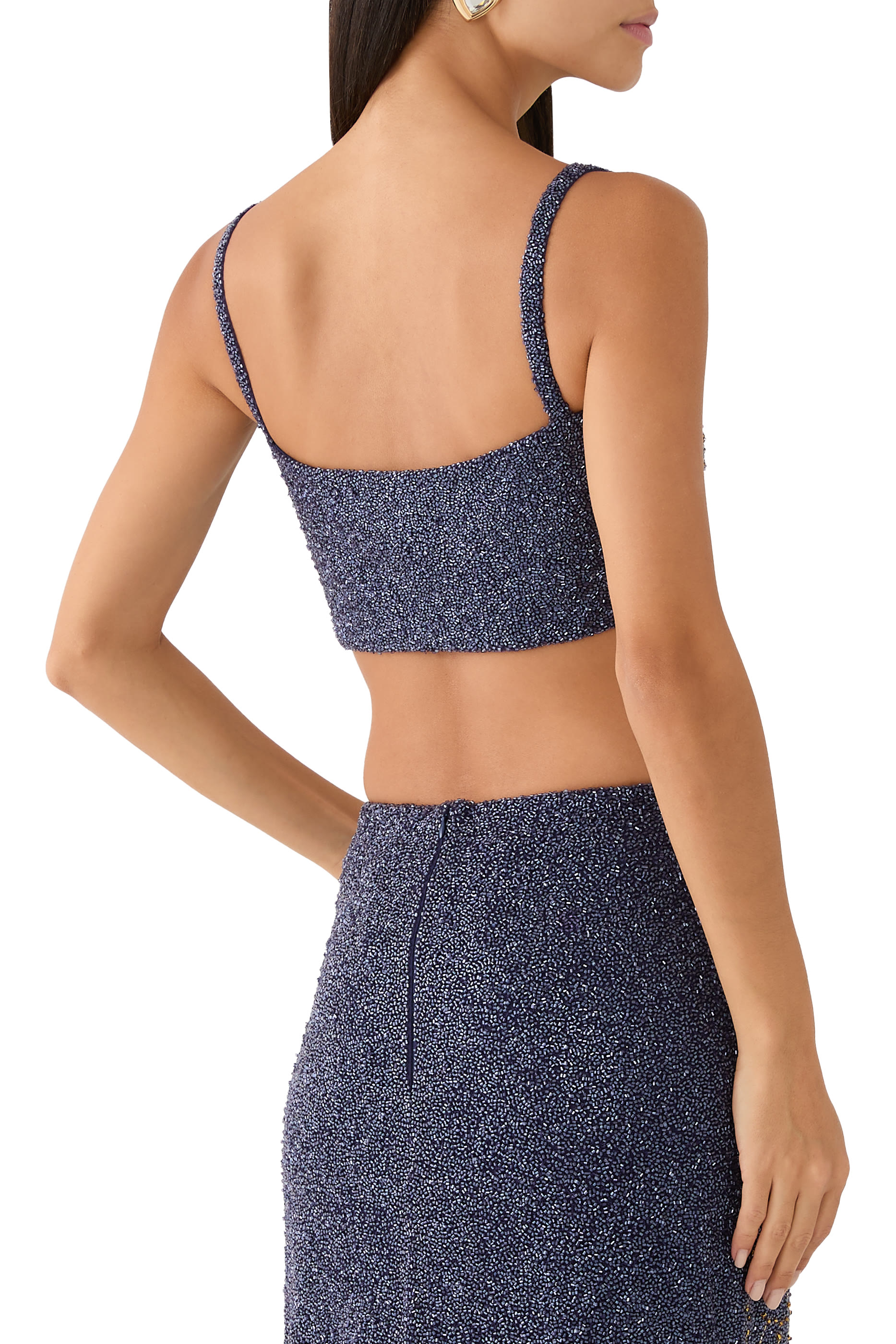 Zodiac Beaded Crop Top