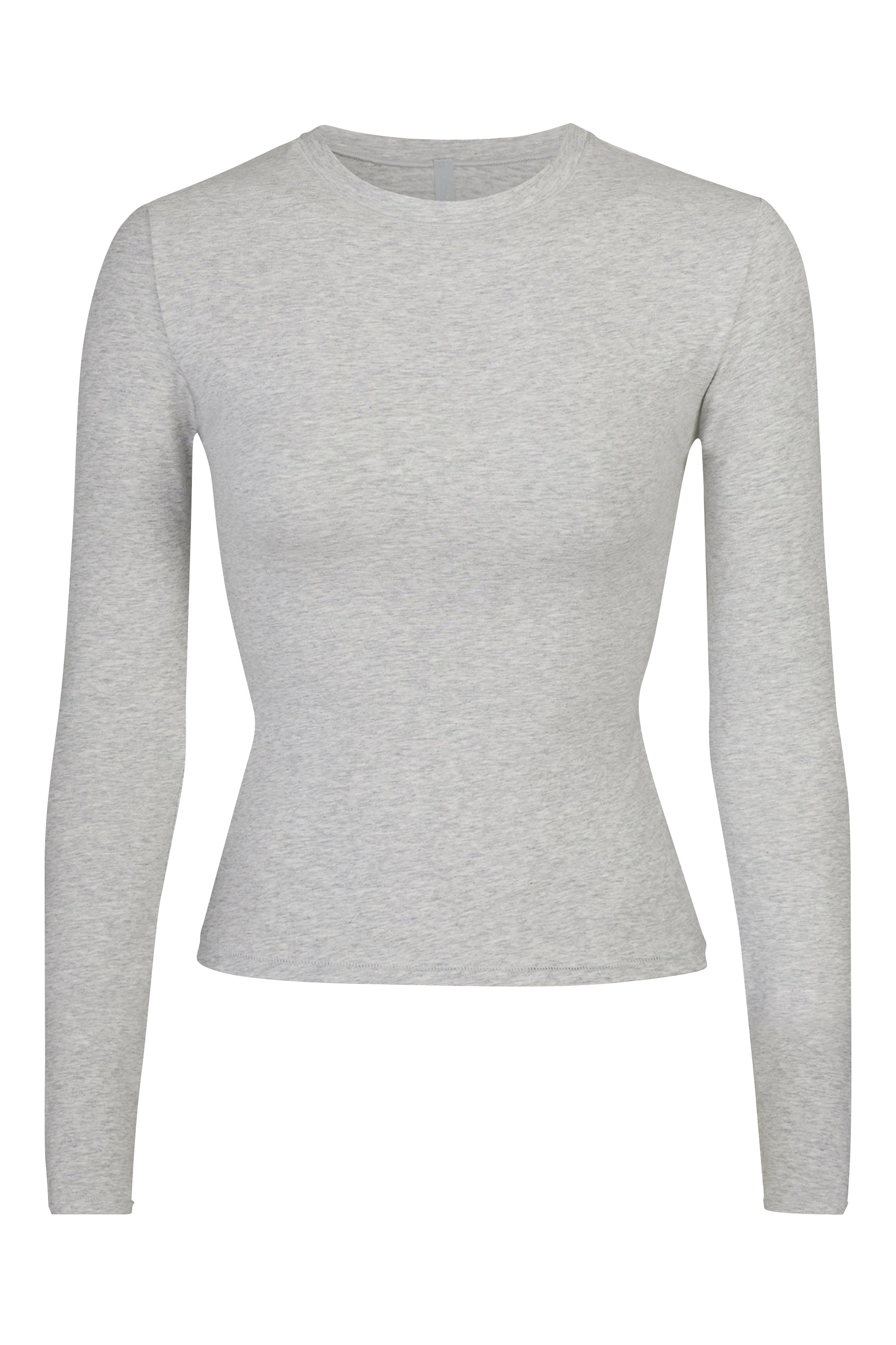  Cotton Jersey Long Sleeve T-Shirt