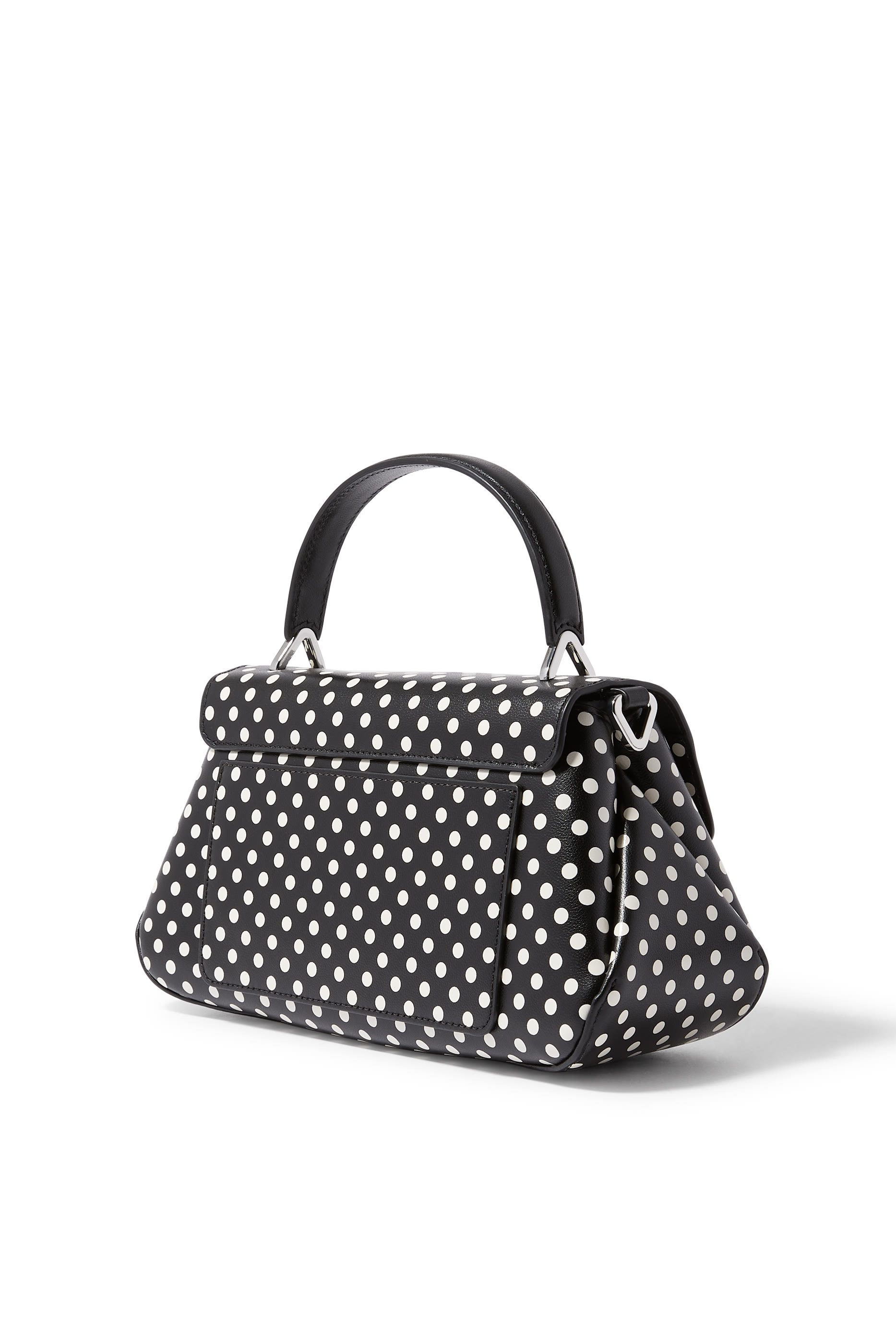 Polka Dot Top Handle Bag