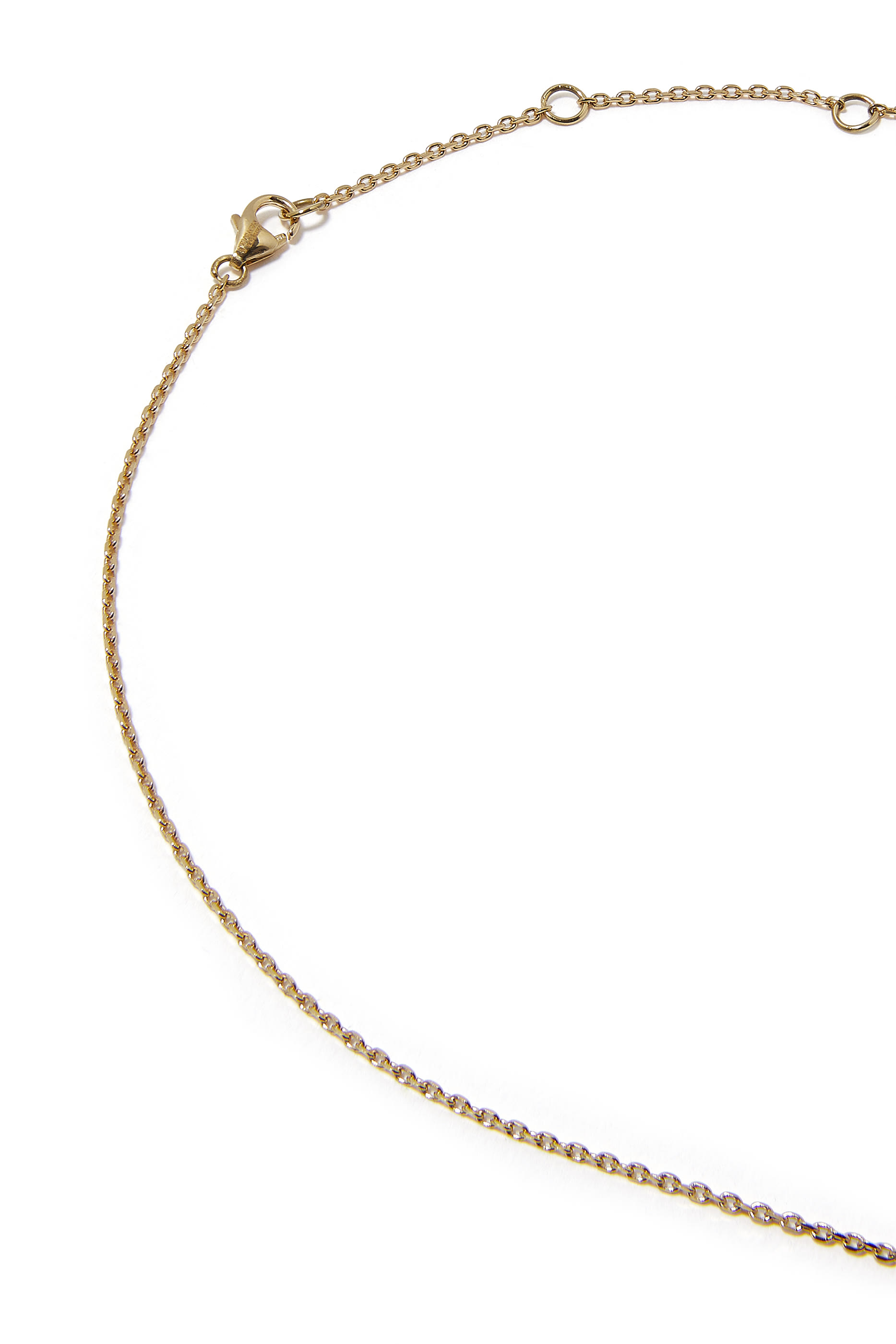 The Single Chlorine Necklace, 18k Yellow Gold & Diamonds