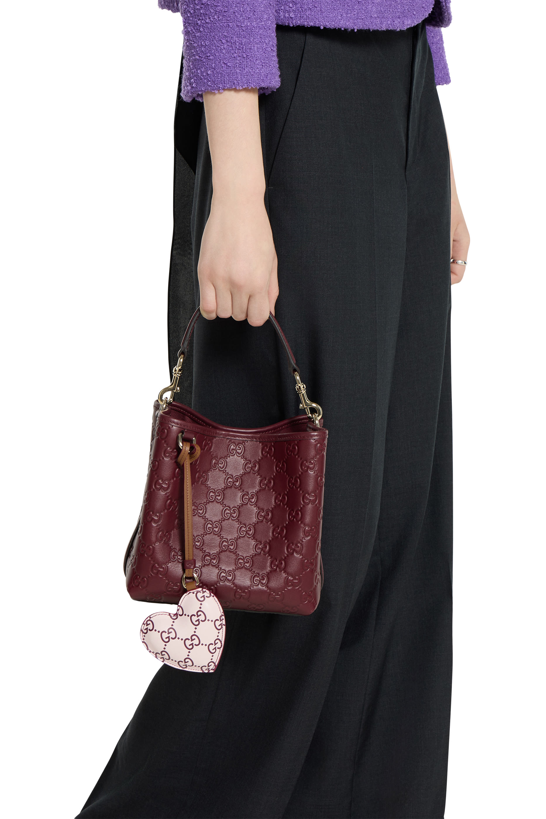 Heart-Shaped Bag Charm