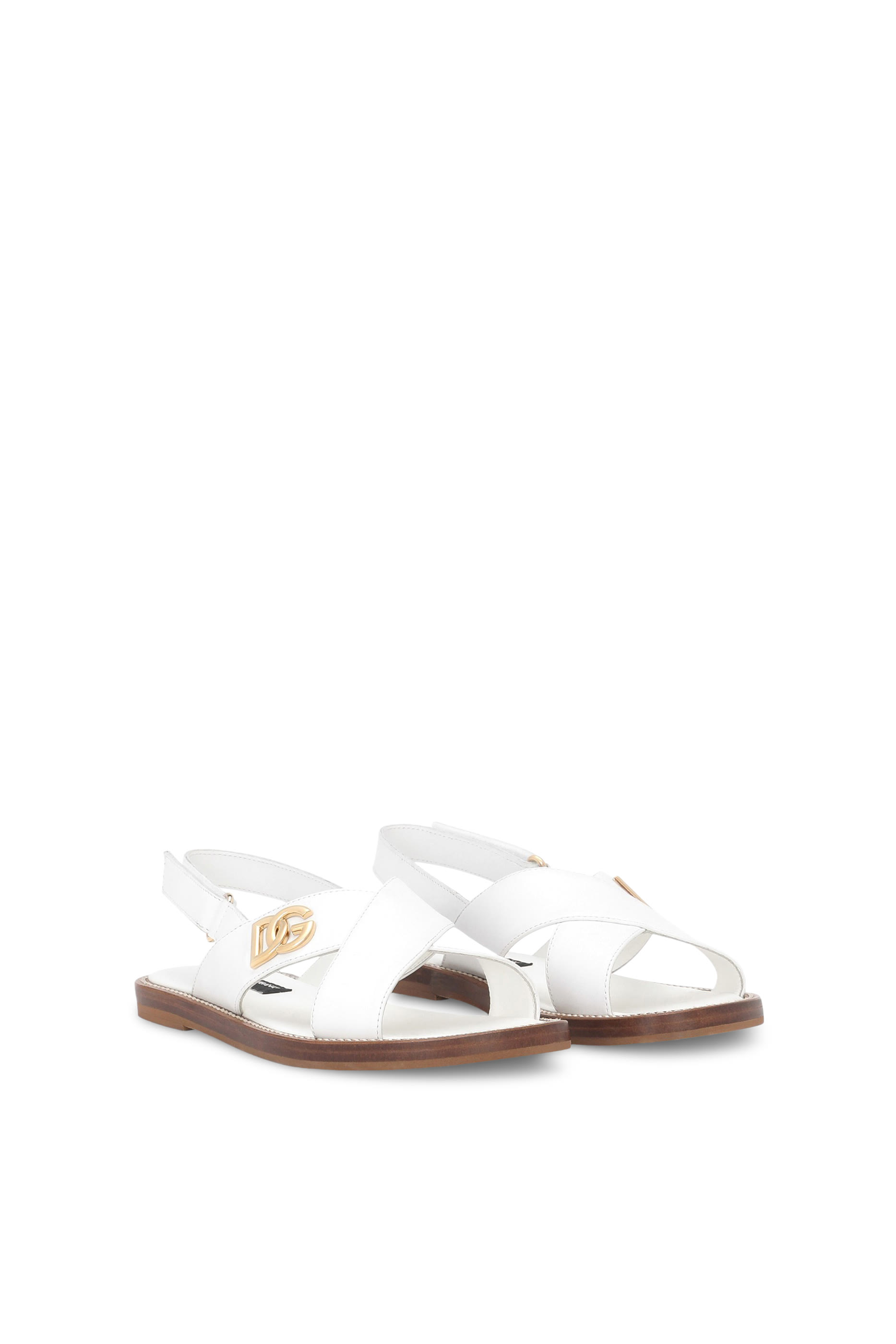 Kids Logo Calfskin Sandals