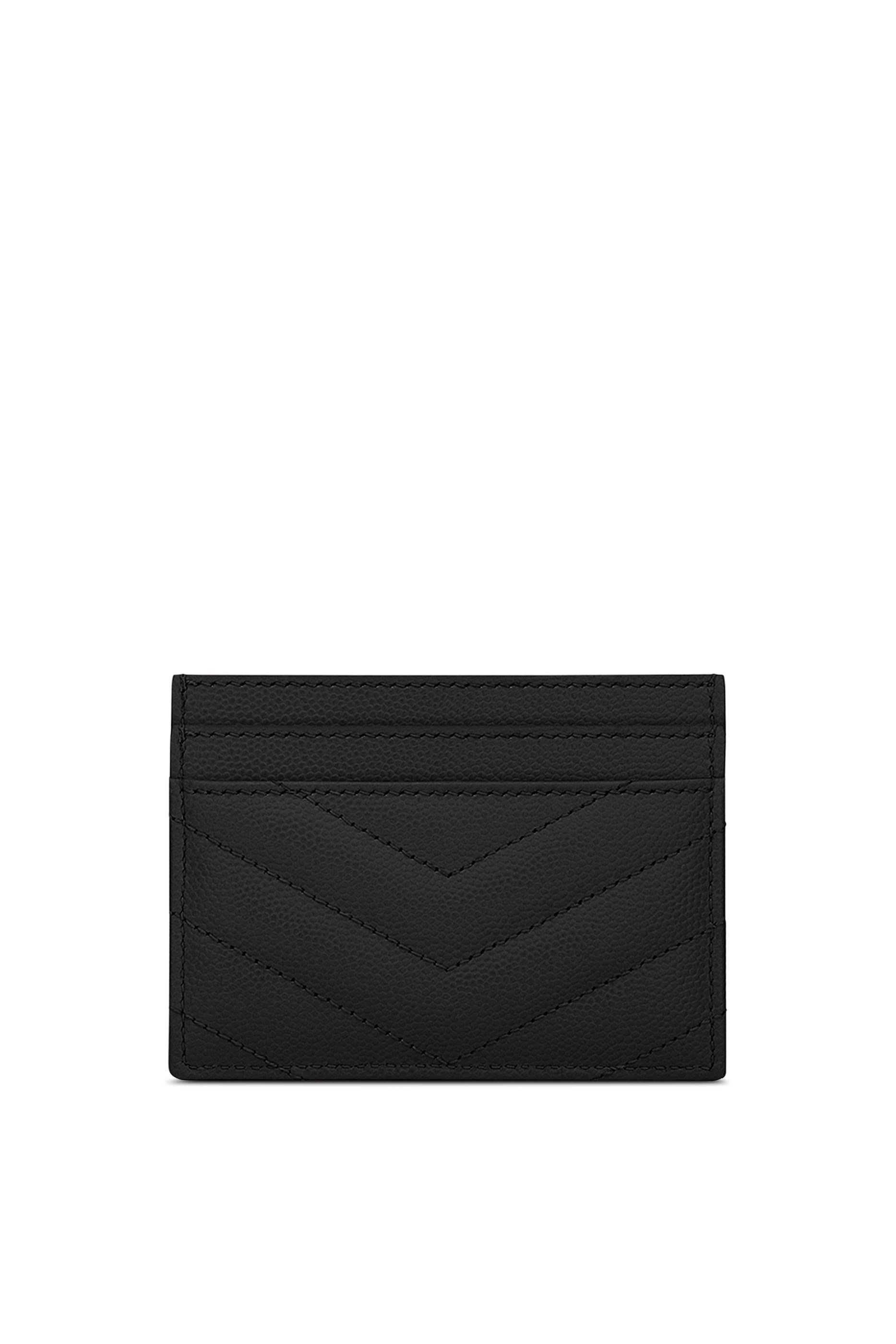 Cassandre Matelass&eacute; Card Case in Grain De Poudre Leather