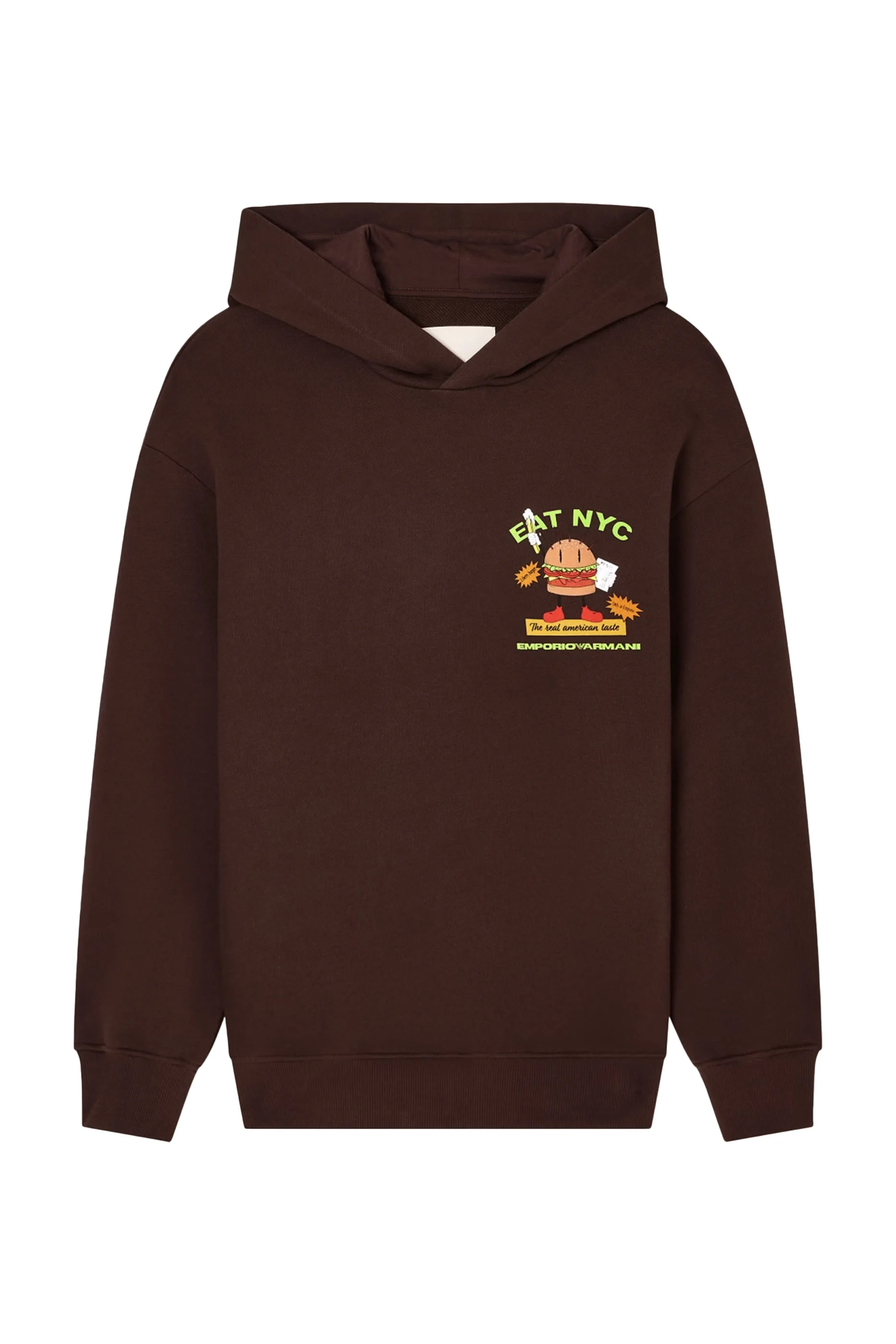 ASV New York Capsule Collection EAT NYC Print Jersey Hooded Sweatshirt