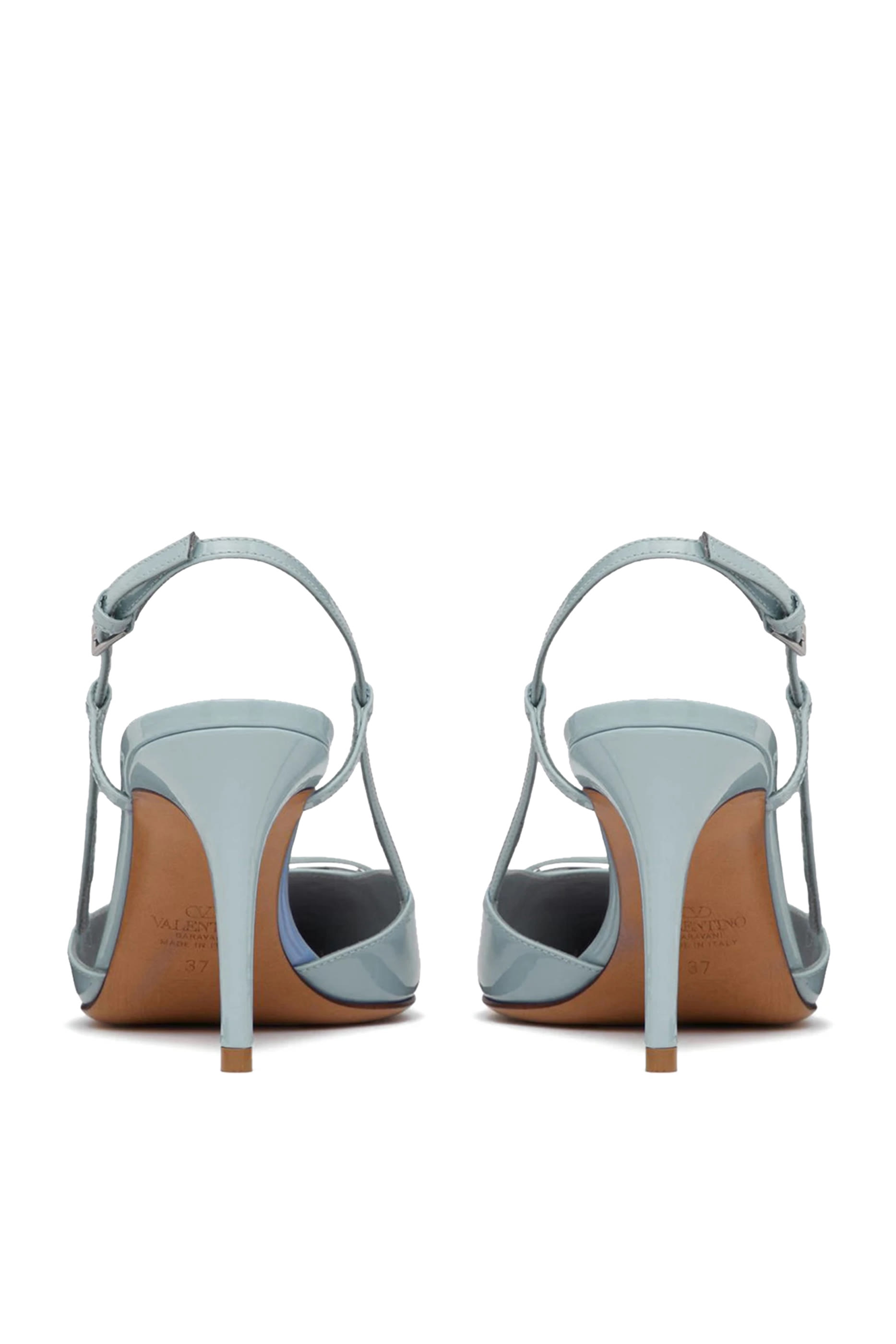 VLogo Signature 80 Patent Leather Slingback Pumps