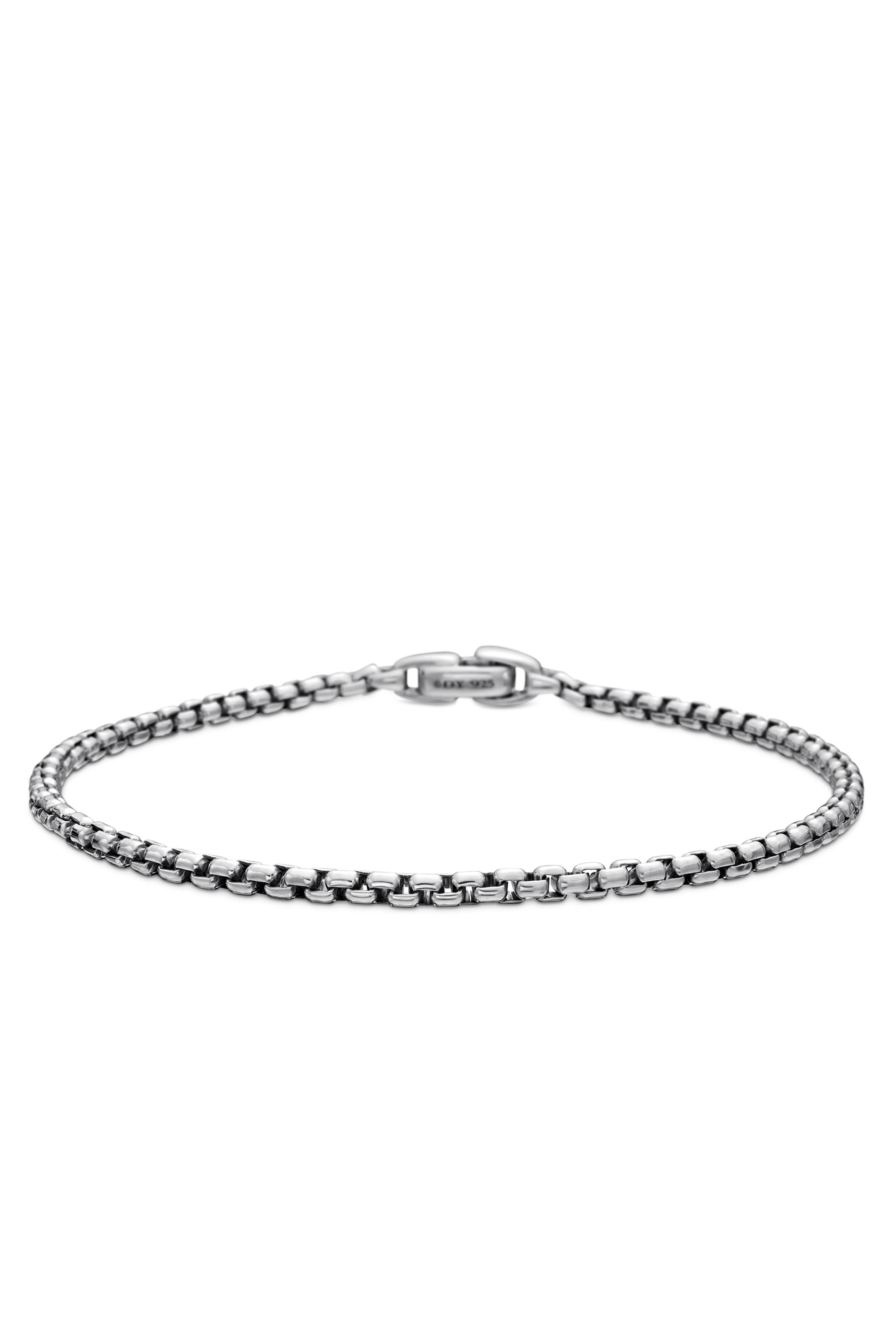 Box Chain Bracelet, Sterling Silver