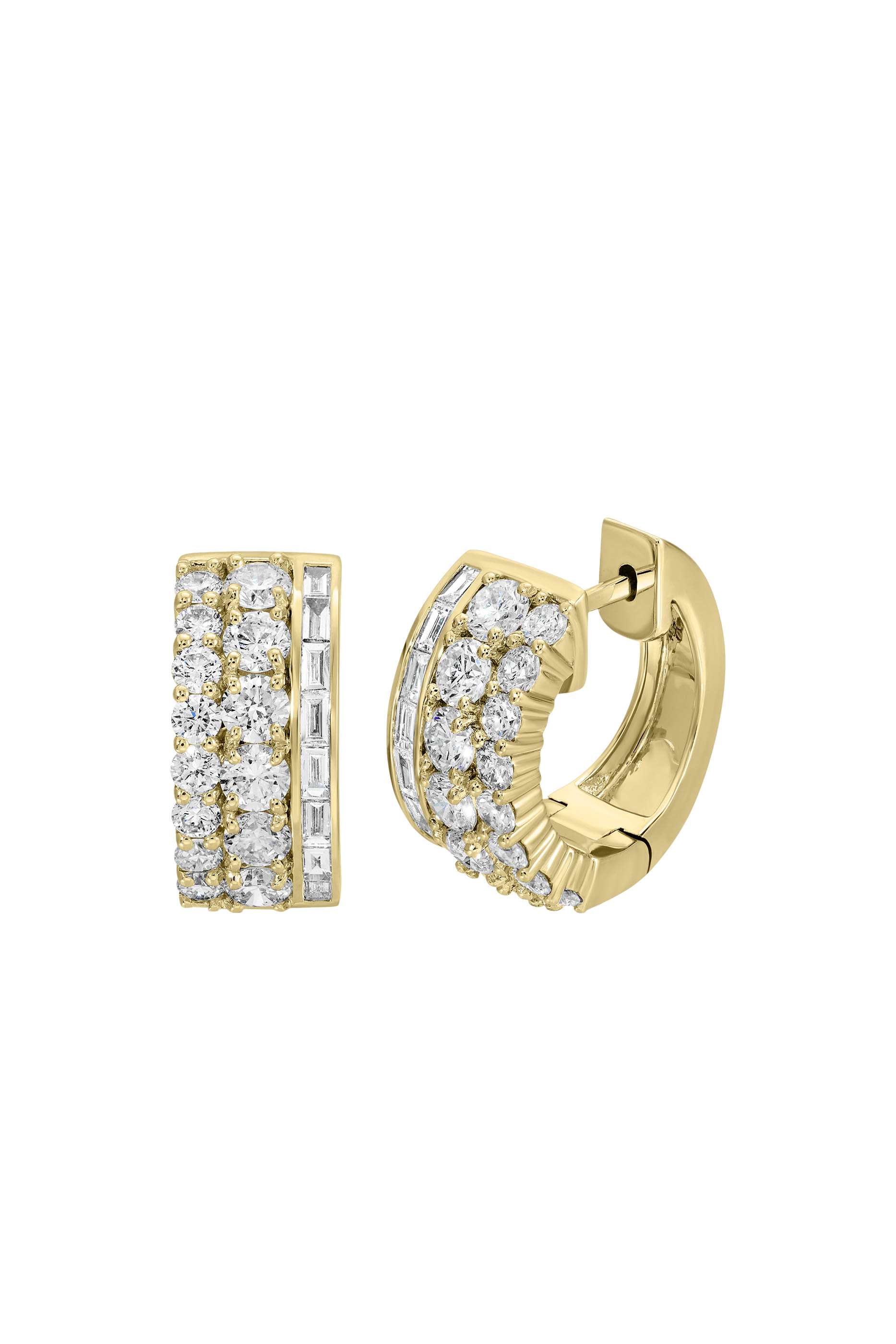 Diamond Lola Huggies, 18k Yellow Gold & Diamonds