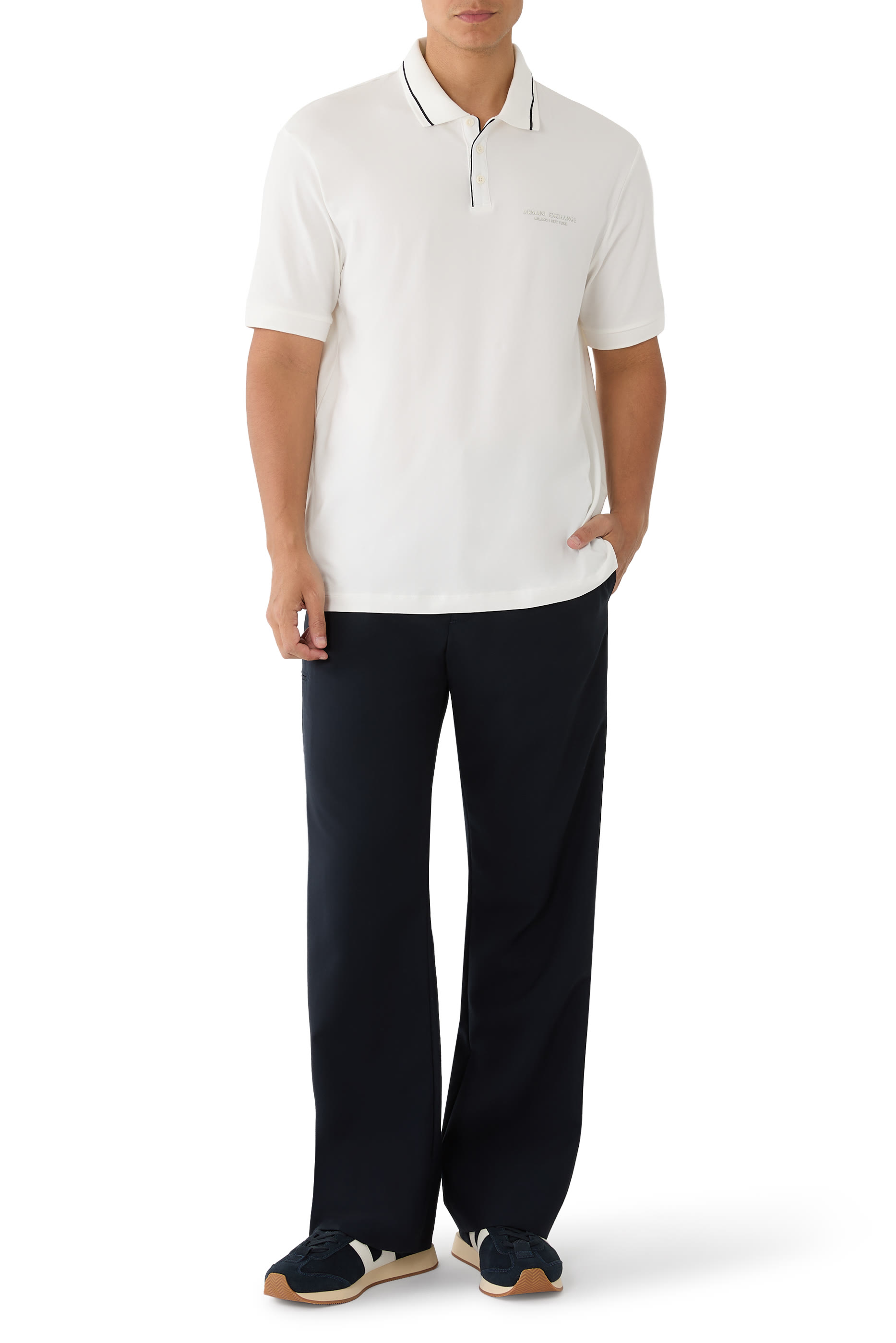  Regular Fit Polo Shirt in Stretch Jersey