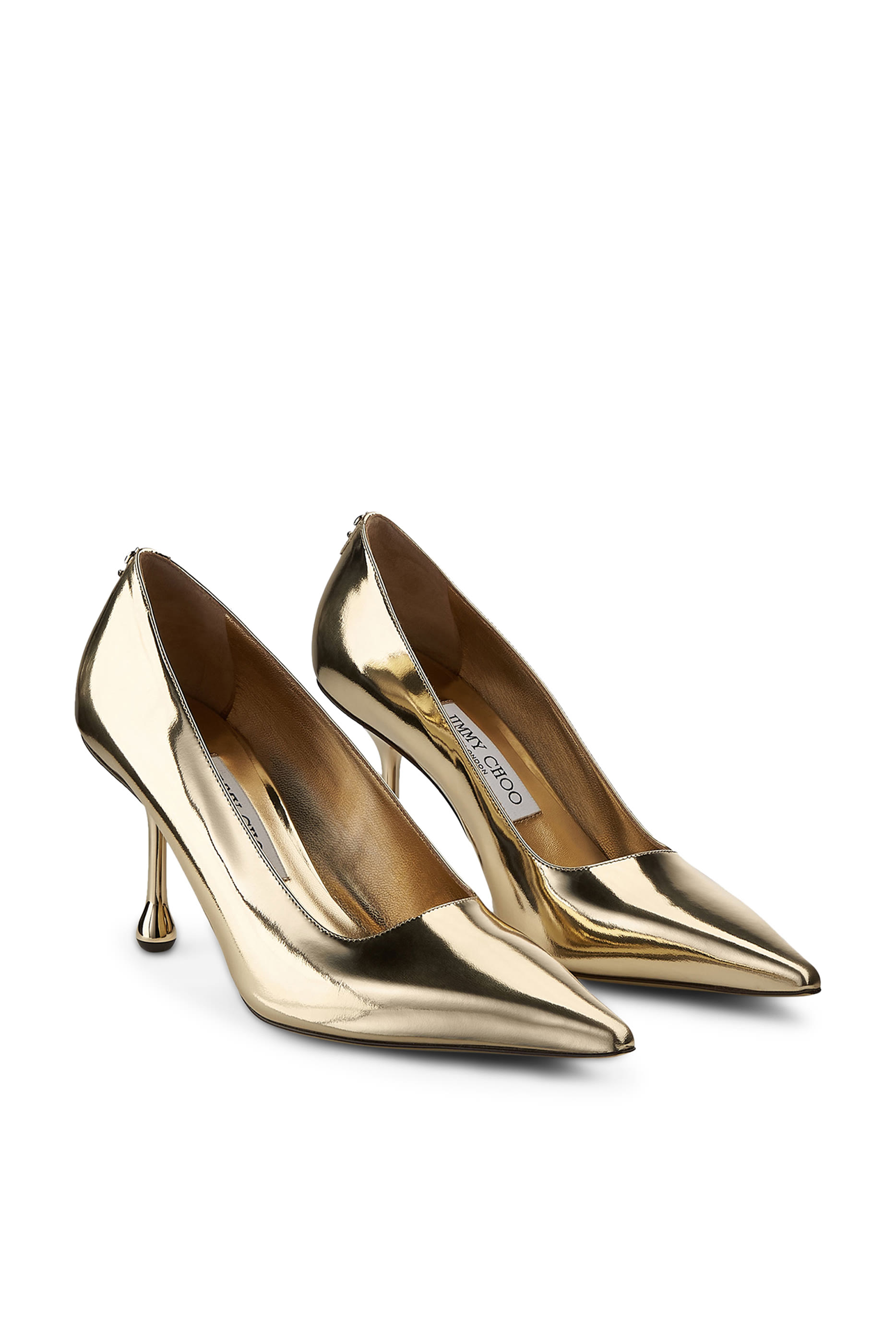 Ixia 80 Mirrored Leather Pumps