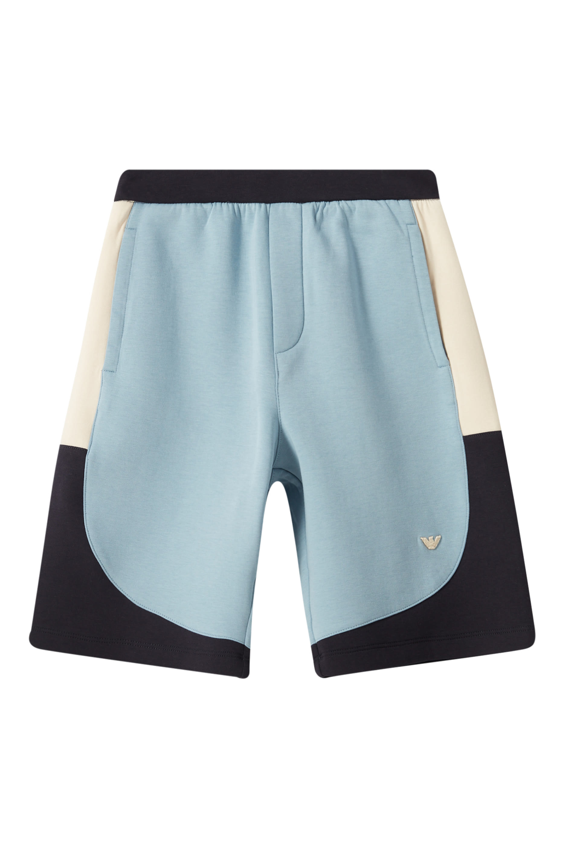 Kids Color-Block Double-Jersey Shorts