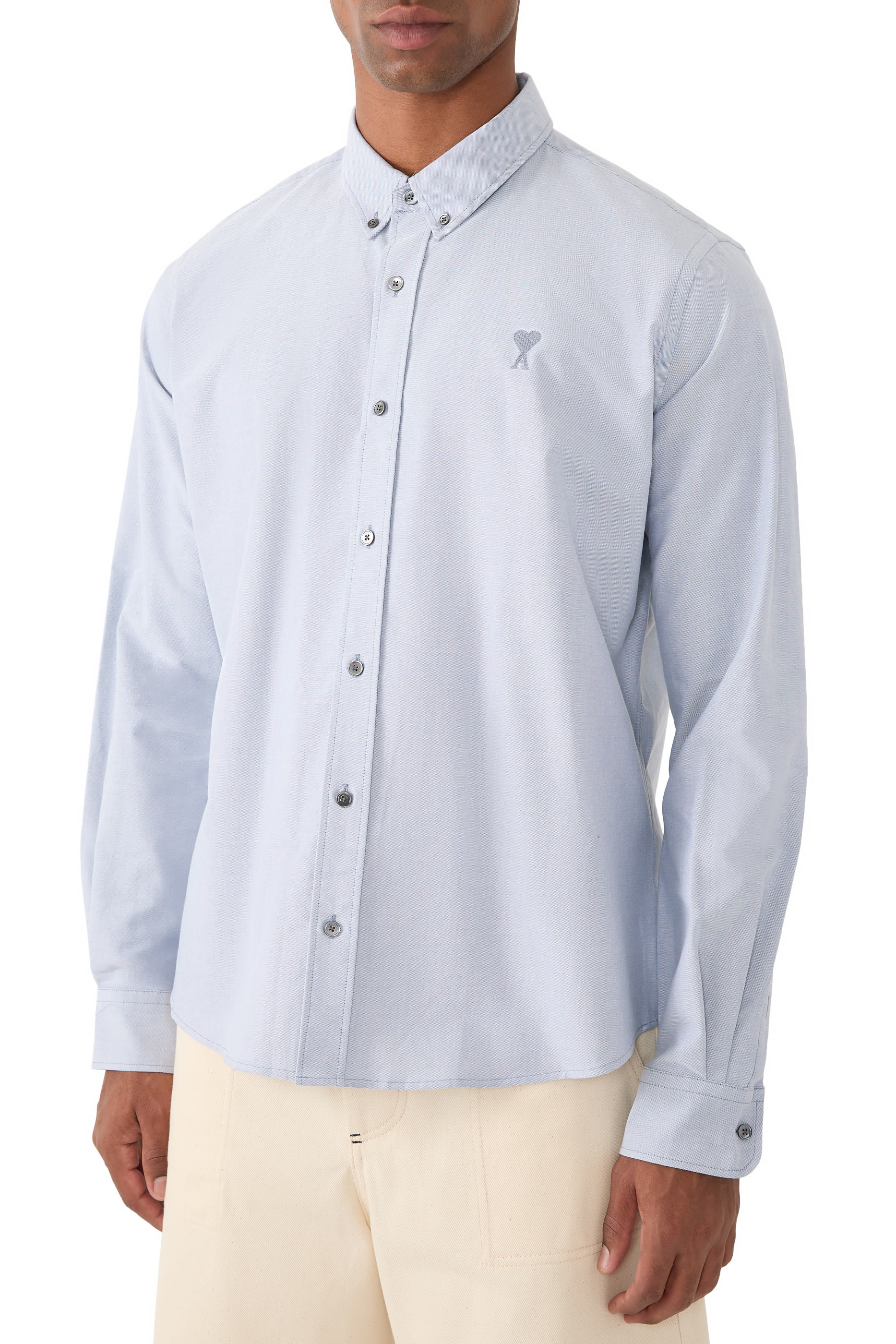 Cotton Cropped Oversized Shirt