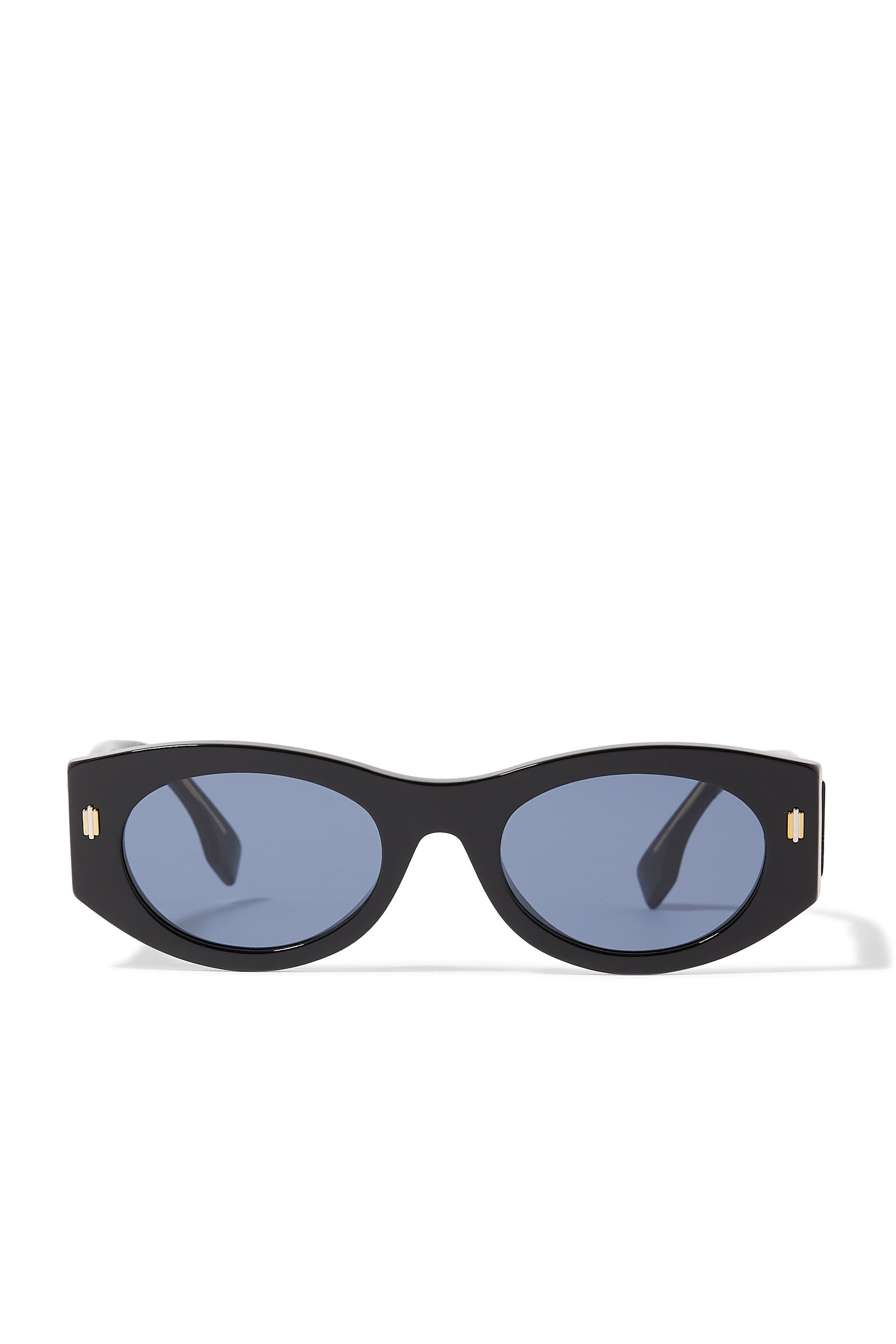 Fendi Roma Black Oval Sunglasses