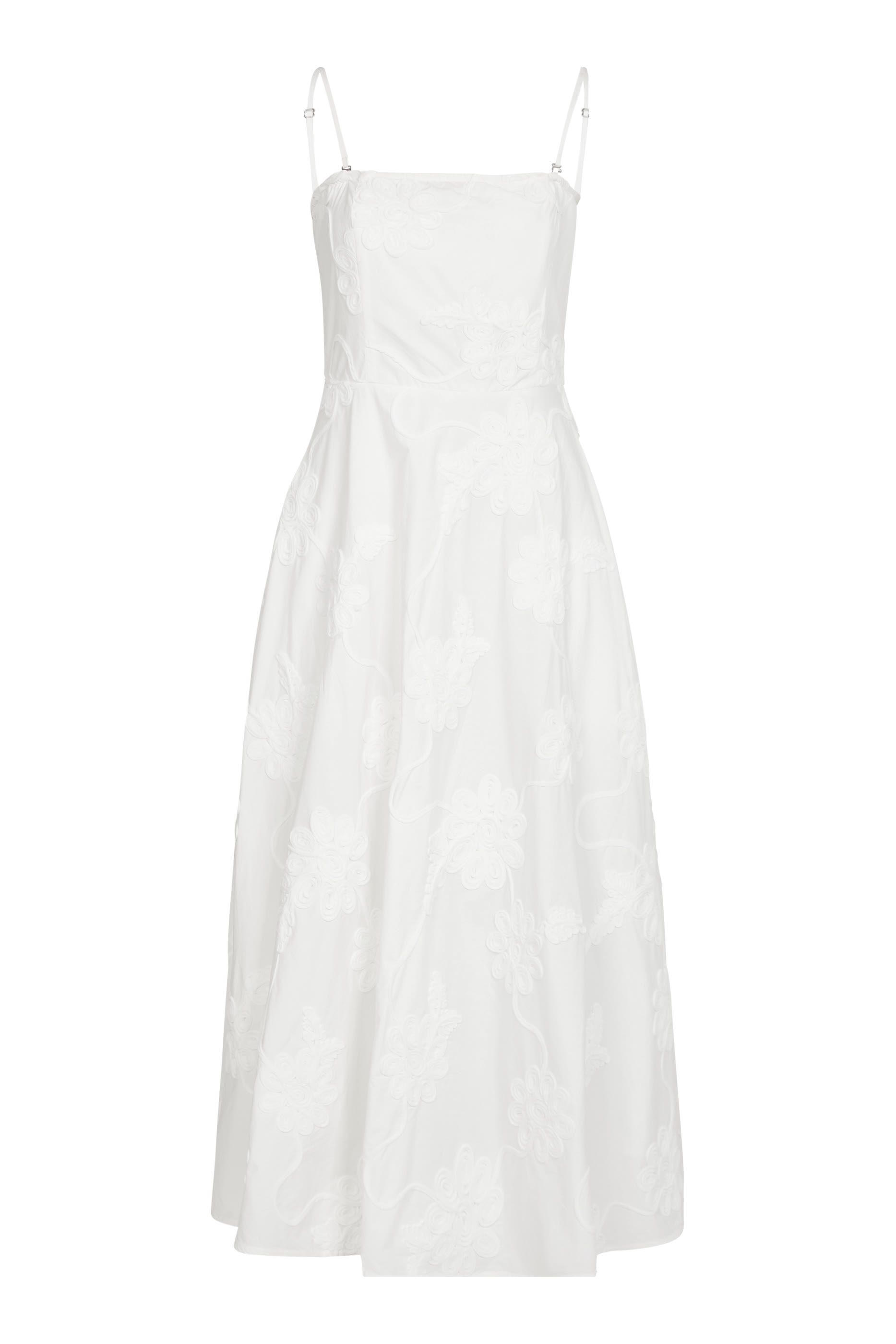 Floral-Embroidered Dress