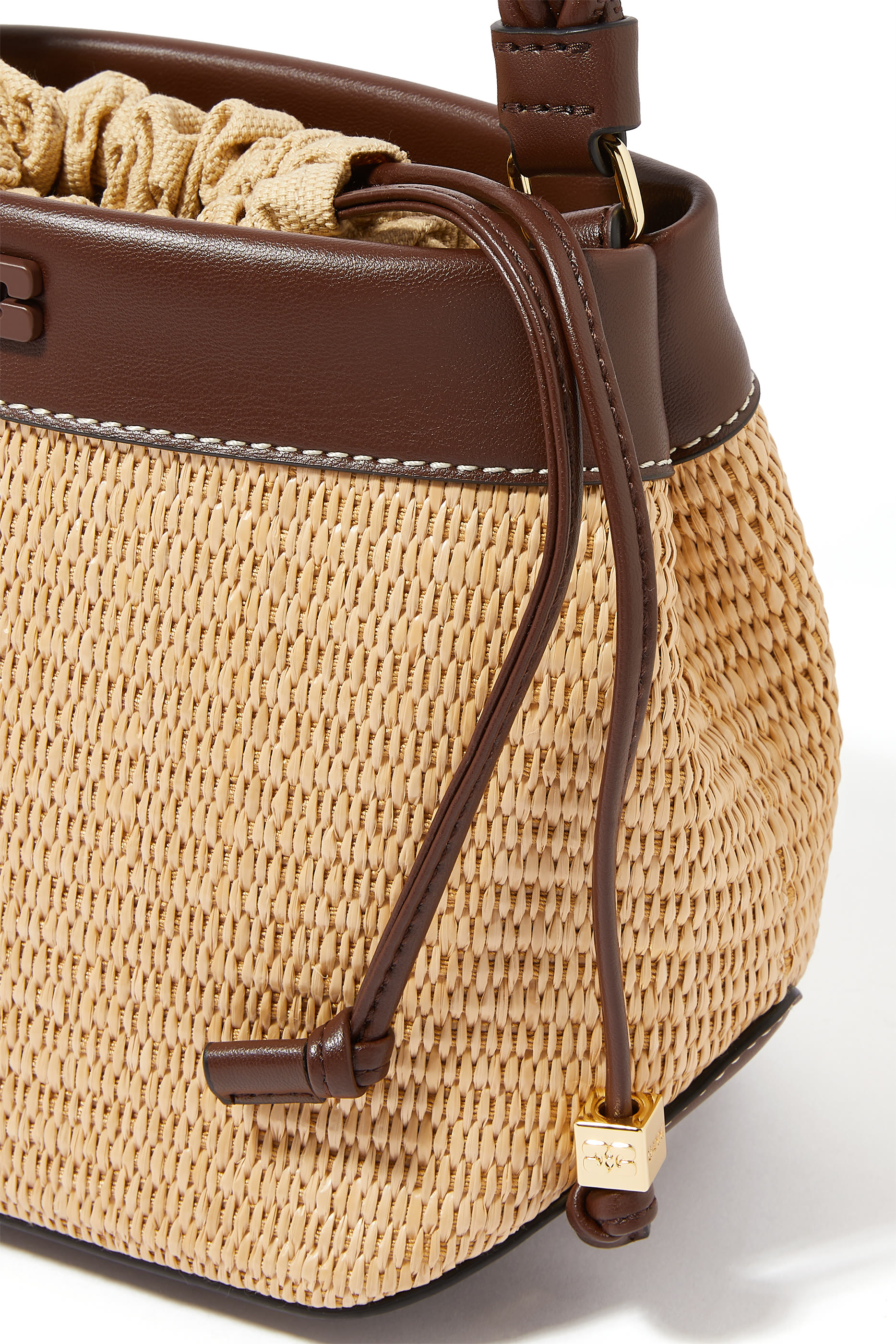 Bou Bucket Raffia Bag