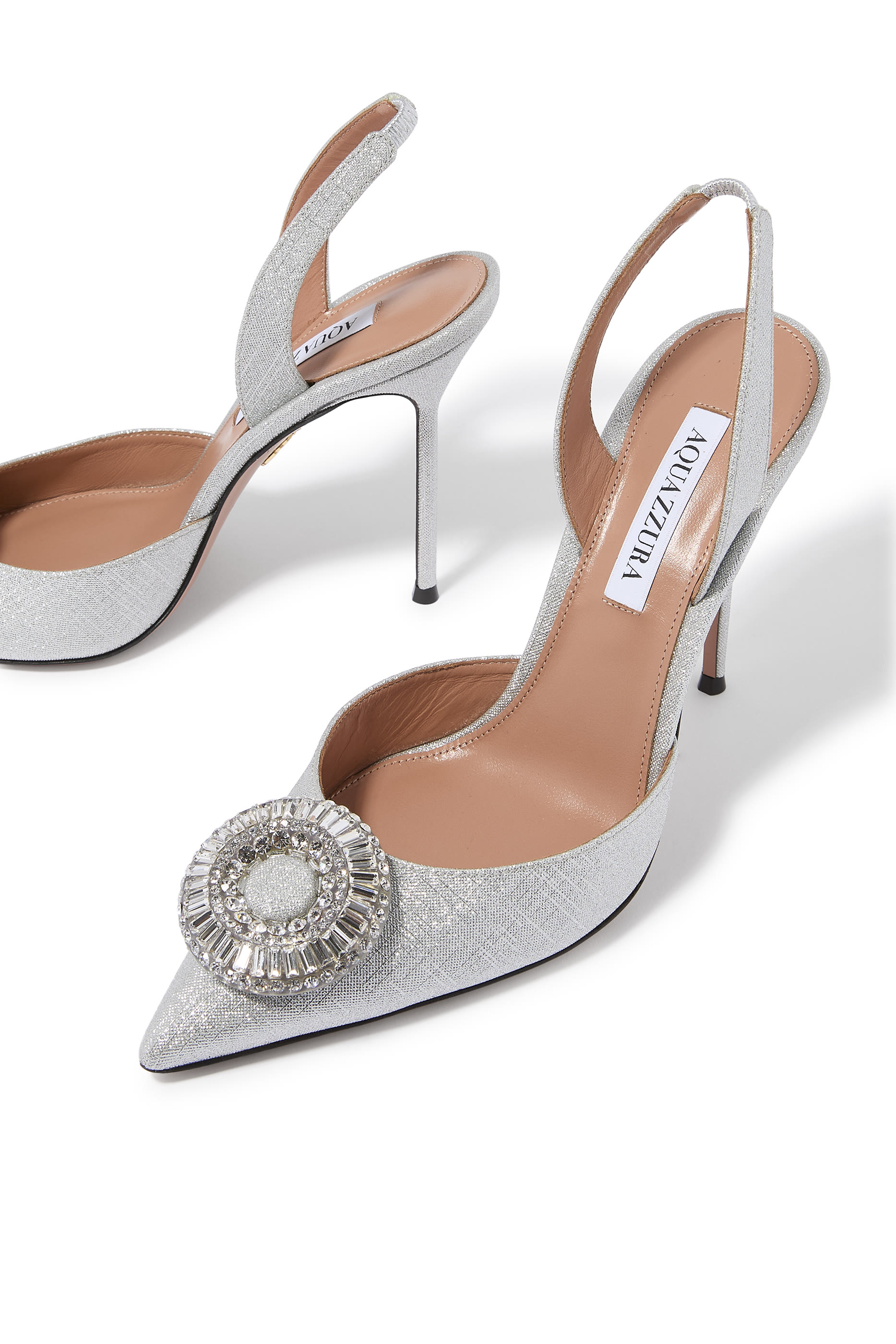 Crystal Hoop 105 Sling Pumps