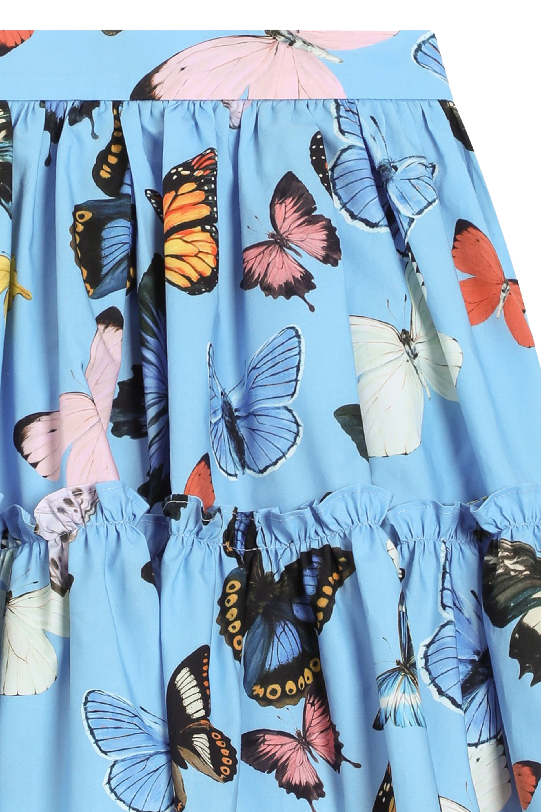 Kids All-Over Butterfly Print Flared Skirt