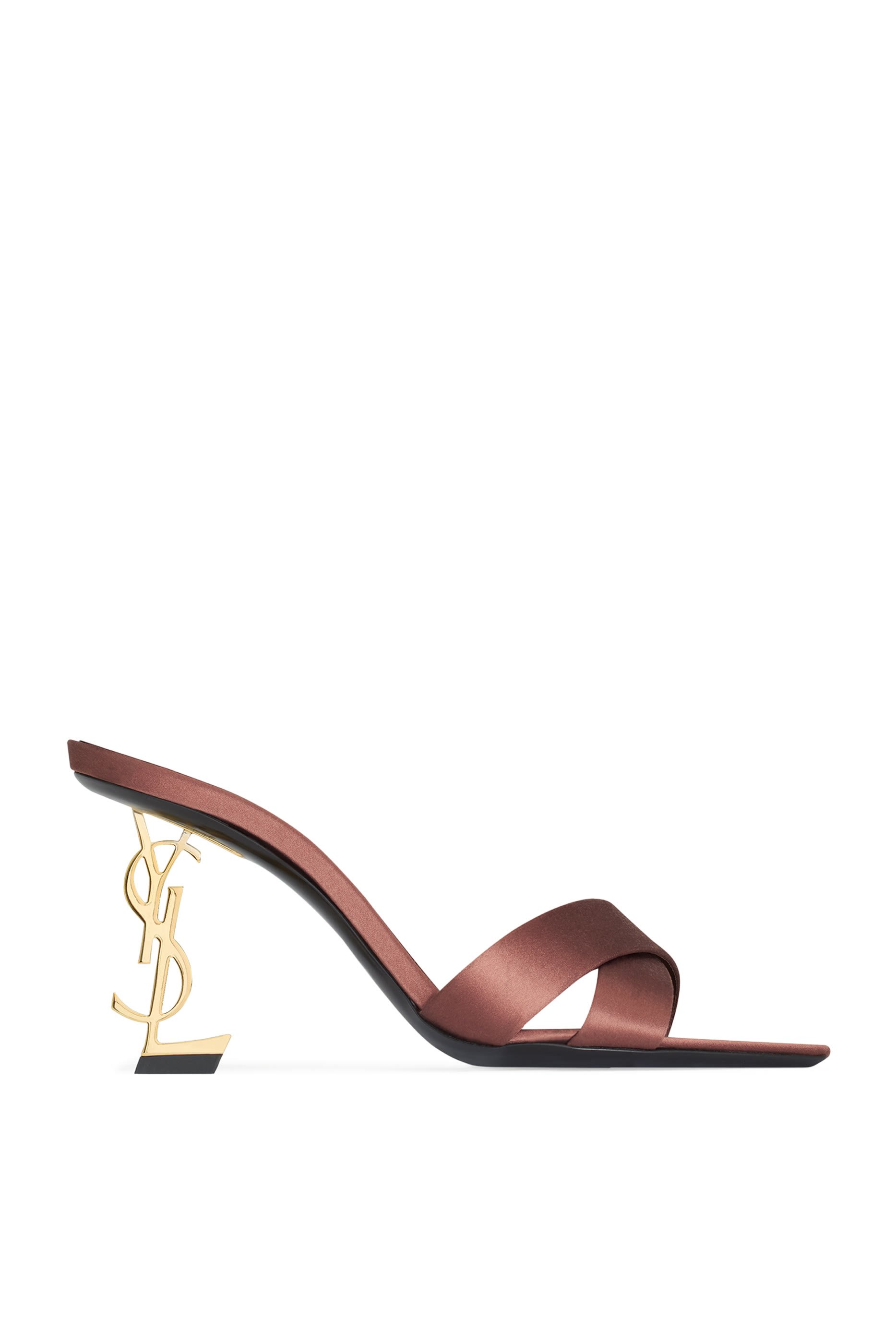 Opyum 85 Mules in Satin Crepe