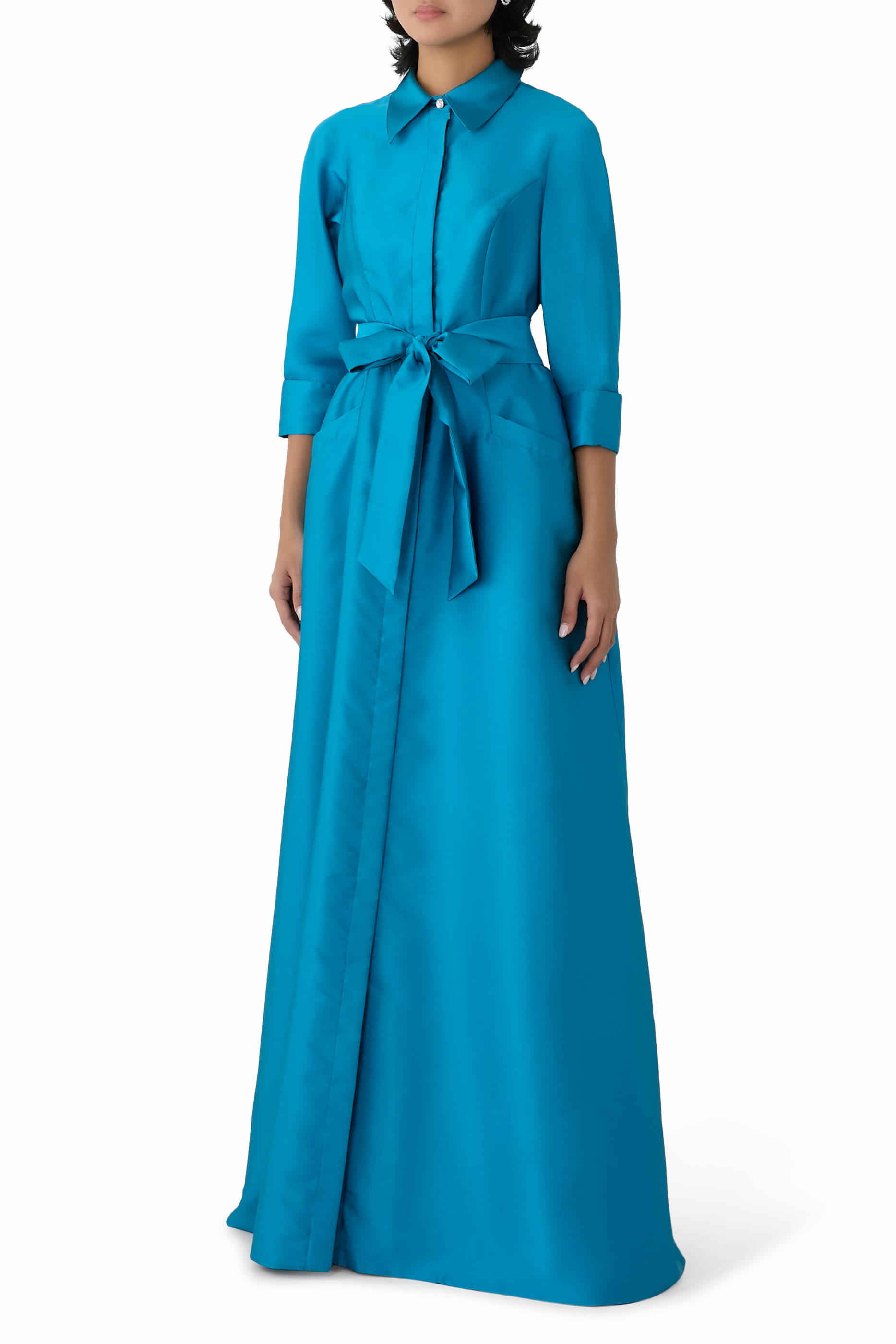 Mikado Twill Shirt Waist Gown