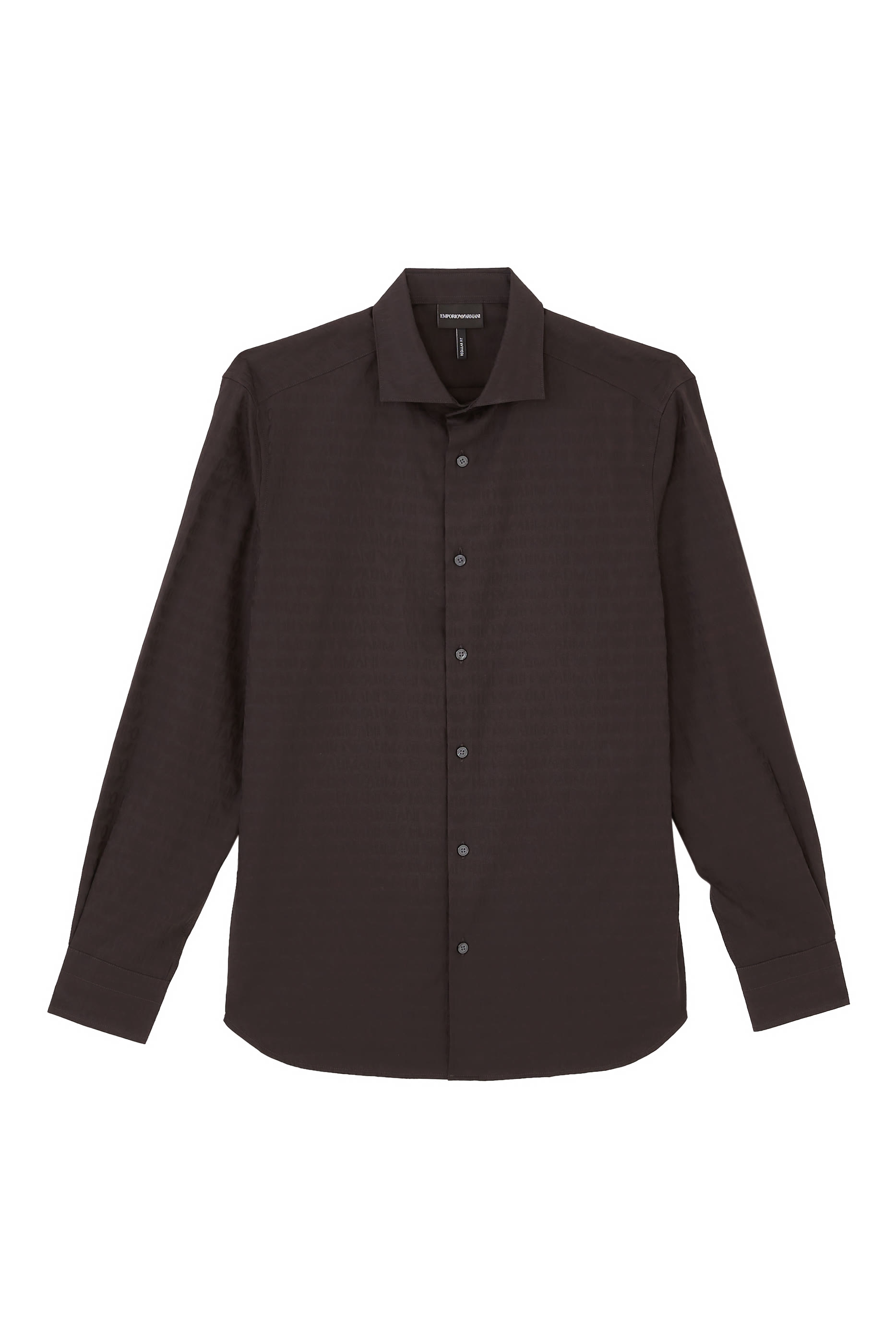 All-over Jacquard Logo Shirt