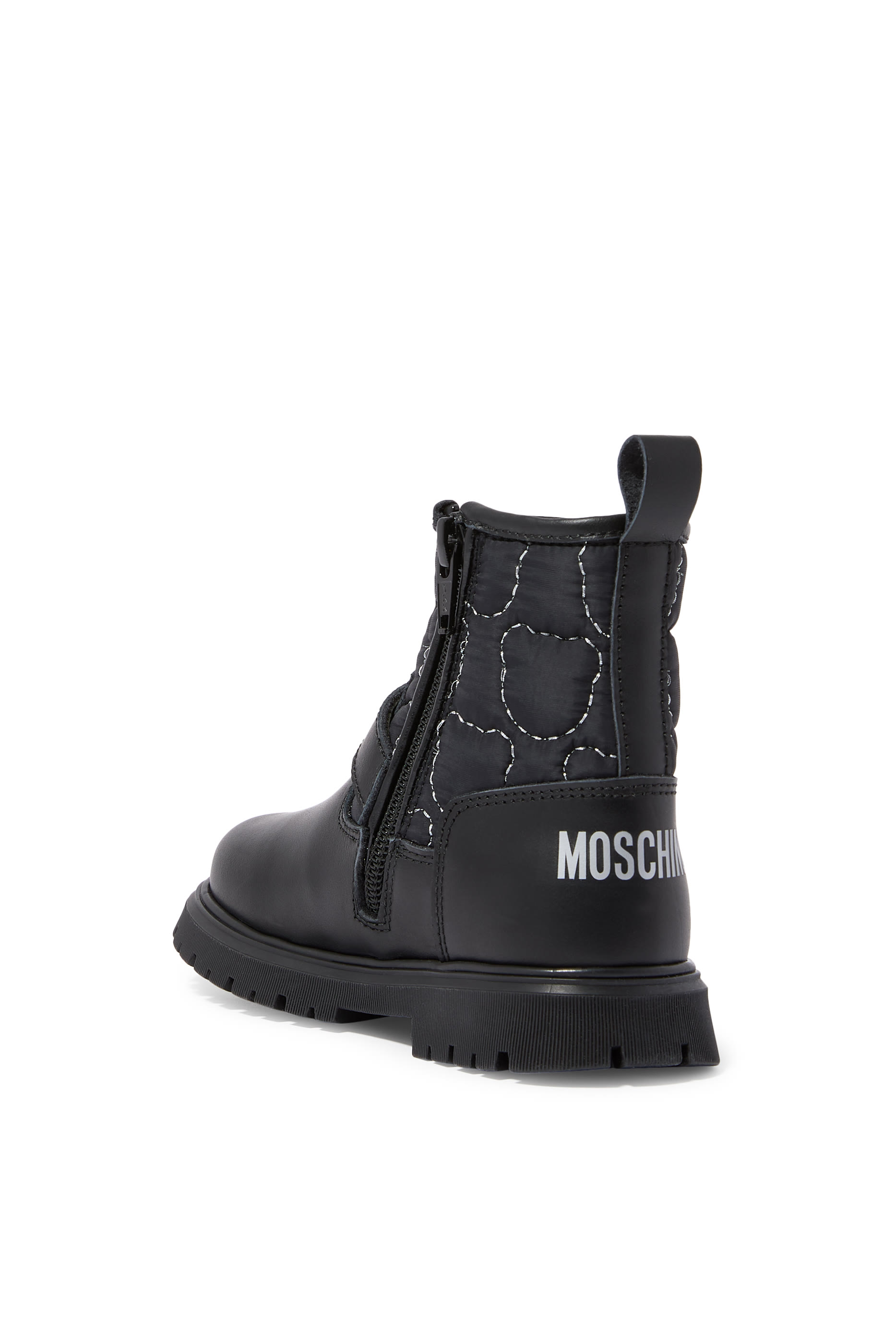 Kids Quilted Teddy Ankle Boots