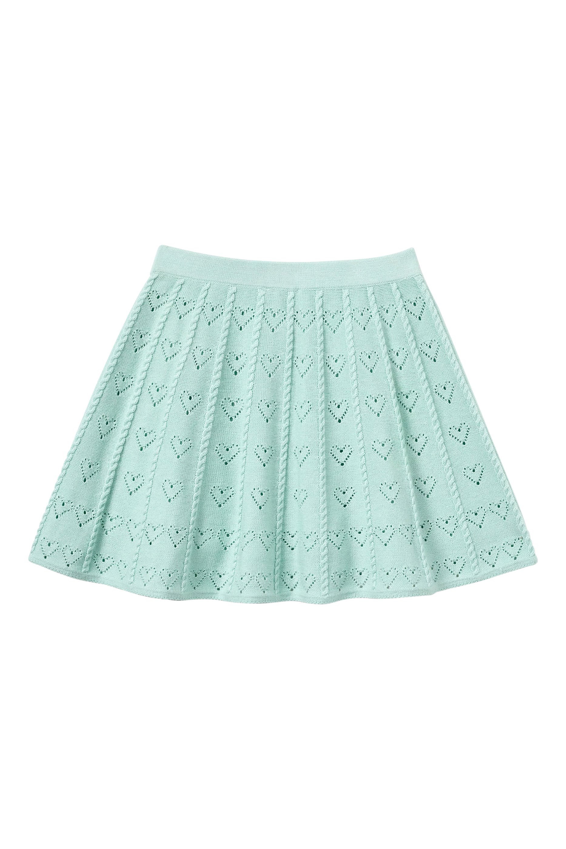Kids Heart Knit Skirt