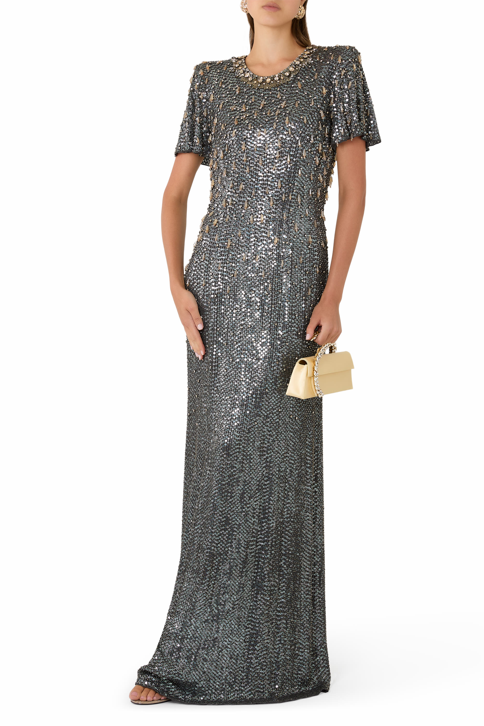 Serenity Sequin-Embellished Gown