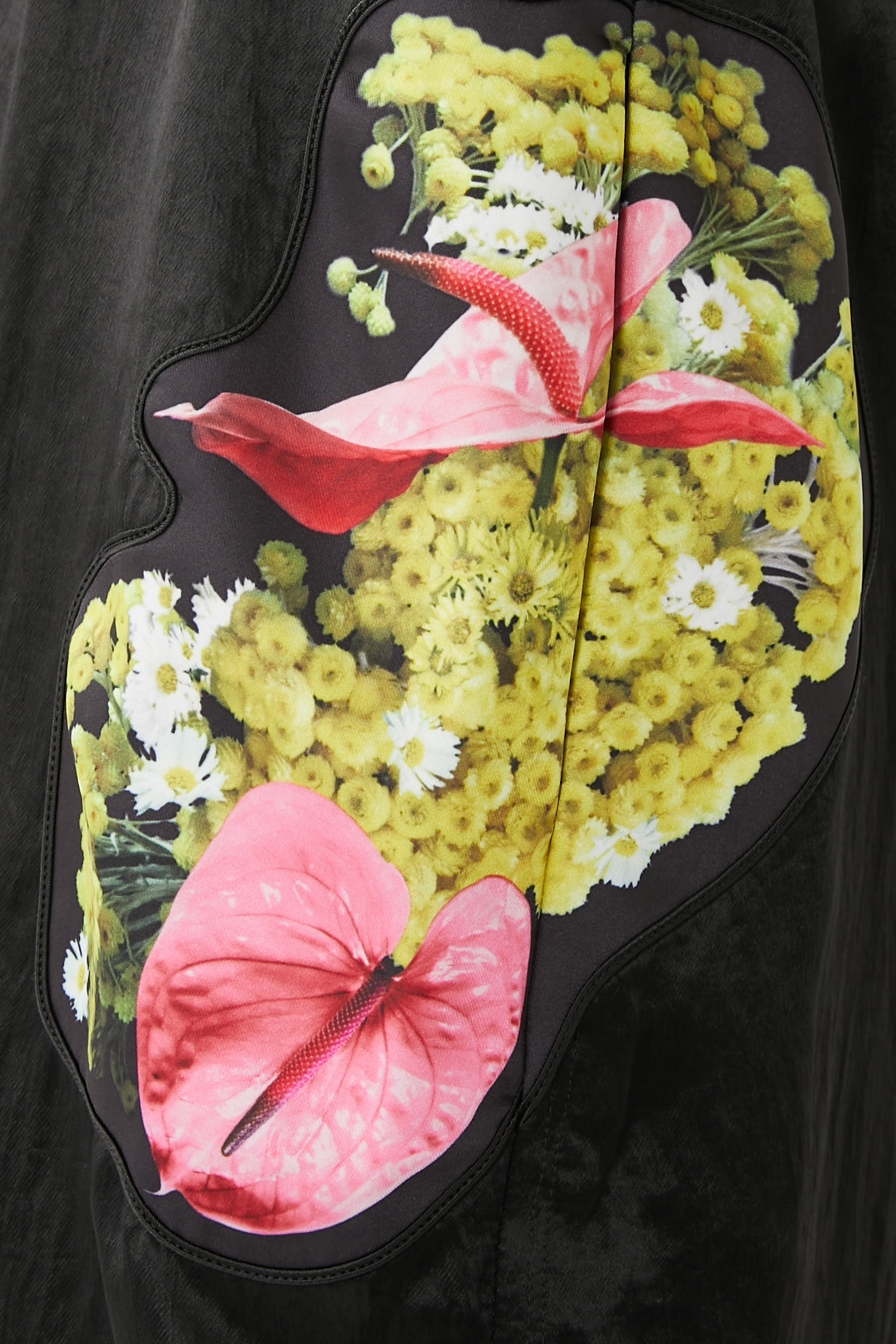 Floral Bouquet Appliqu&eacute; Pajama Trousers
