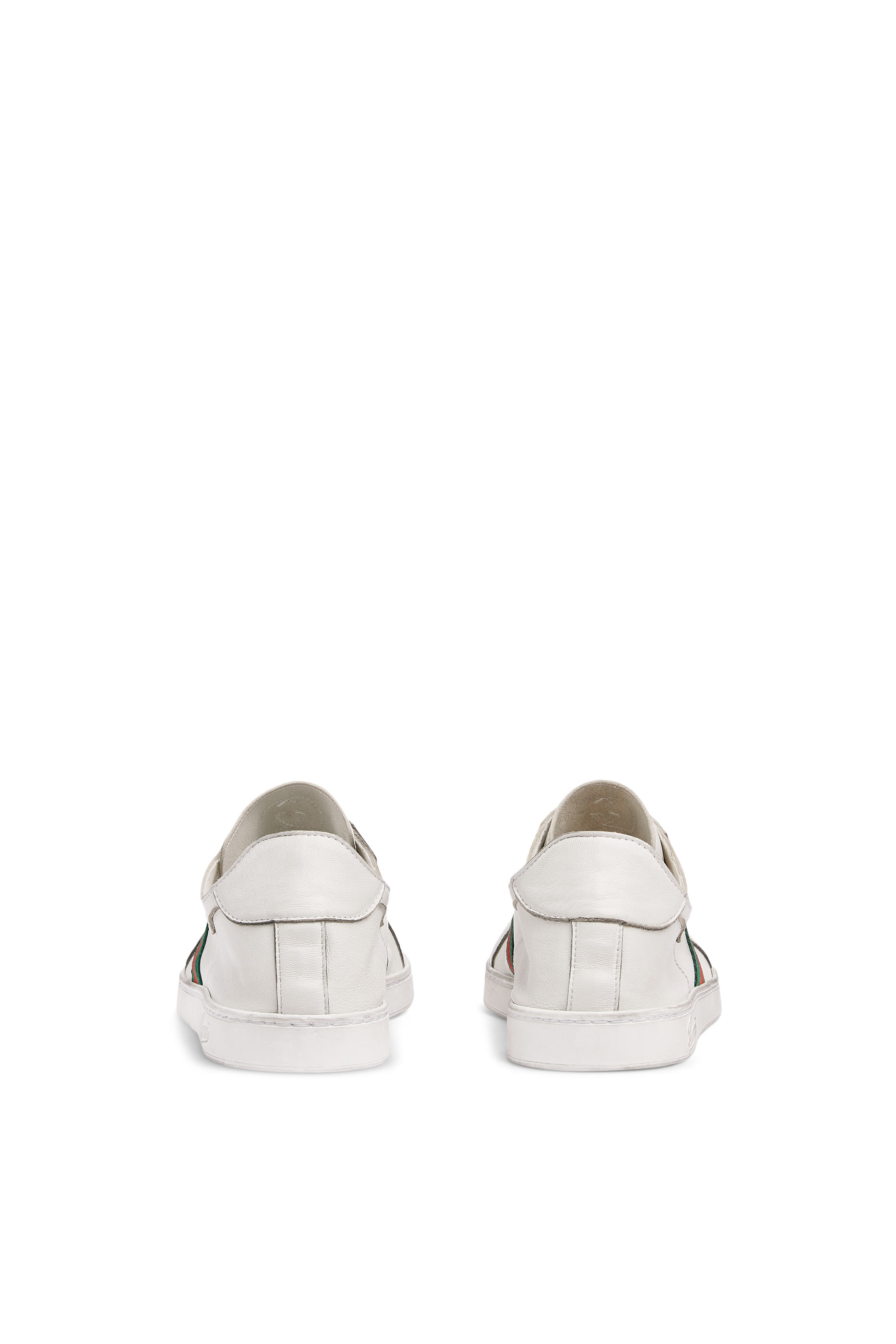 Web-Detail Stretch Low-Top Sneakers