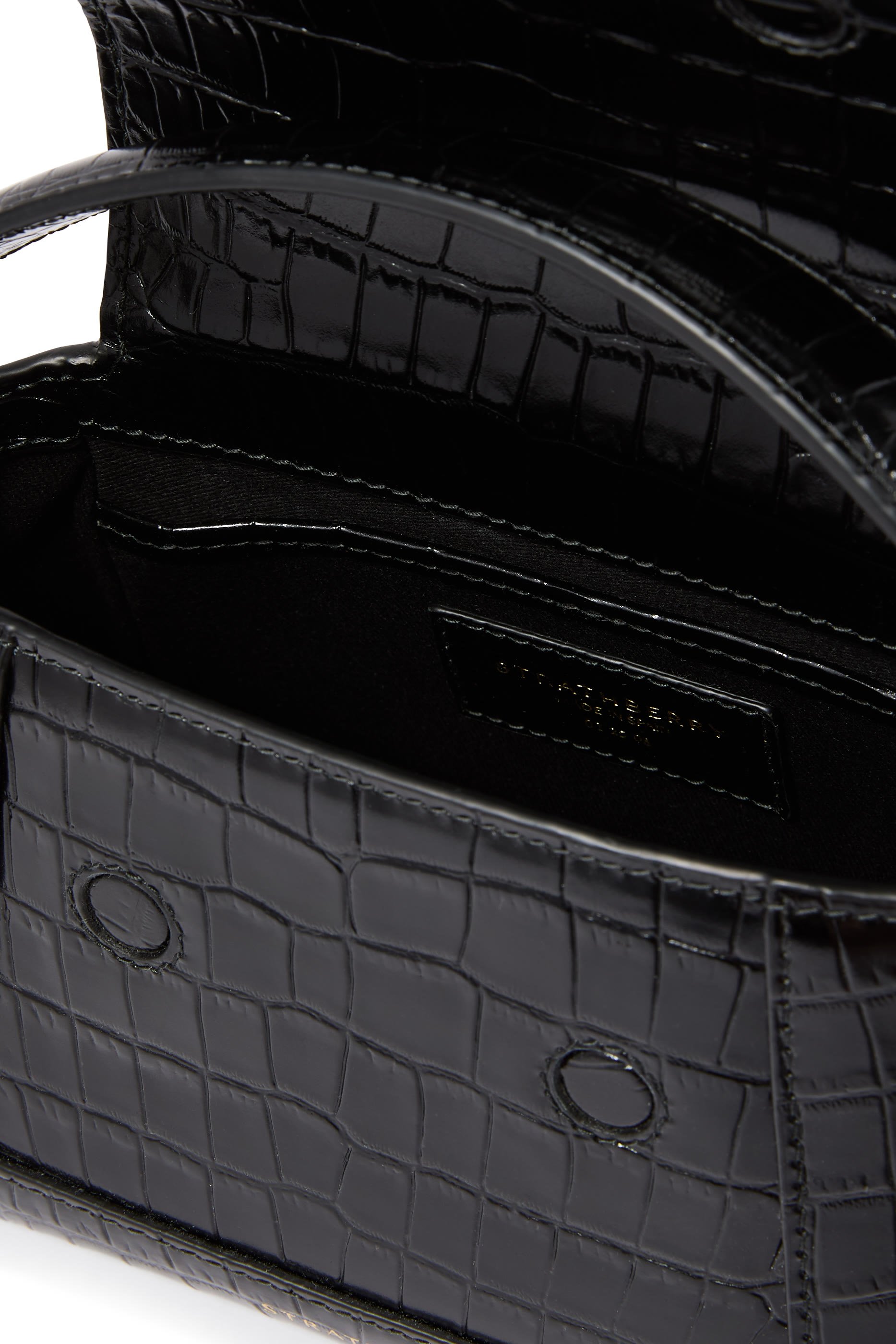 Mosaic Nano Croc-Embossed Handbag
