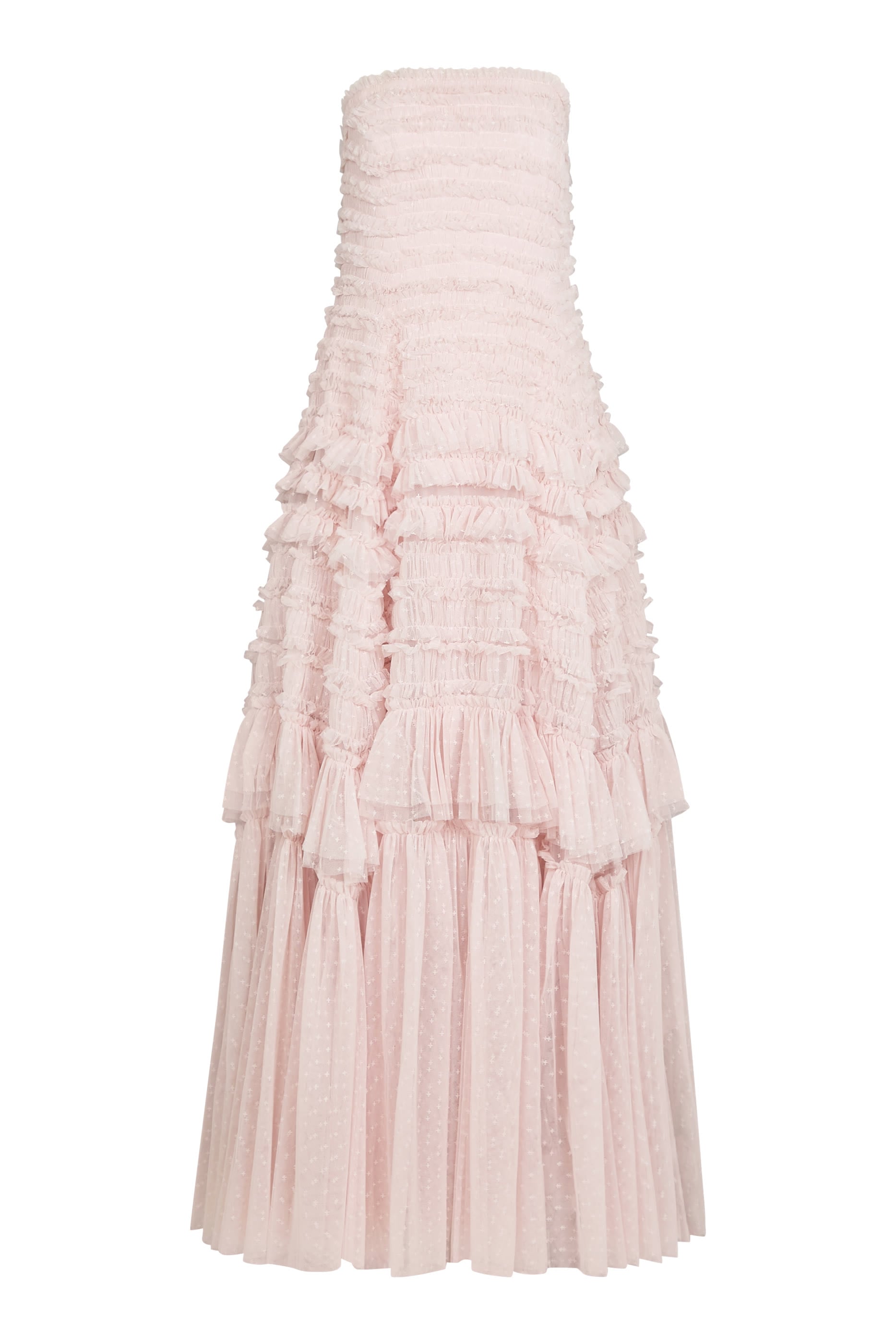  Valentine Ruffle Strapless Gown