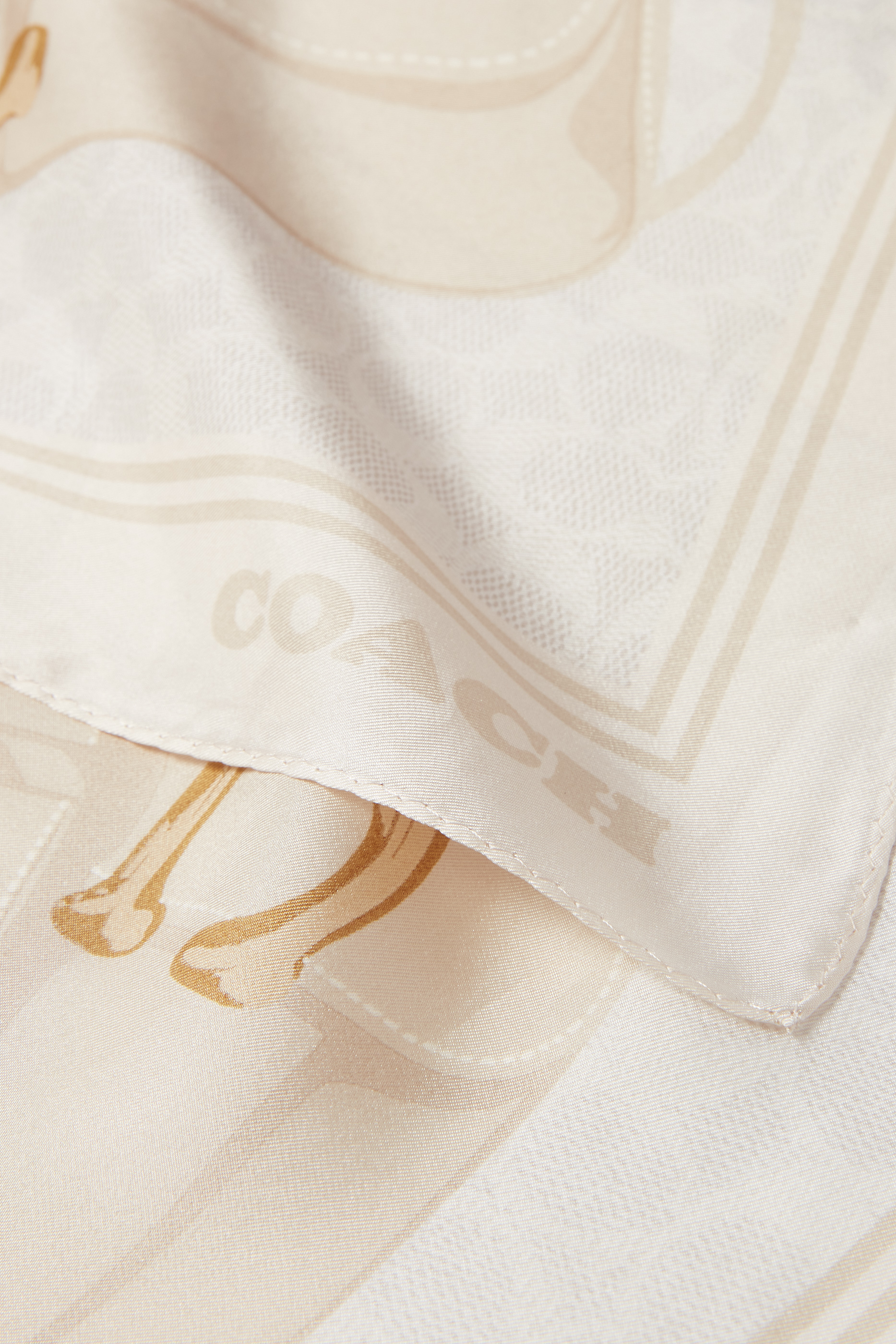 Tabby-Print Square Silk Scarf