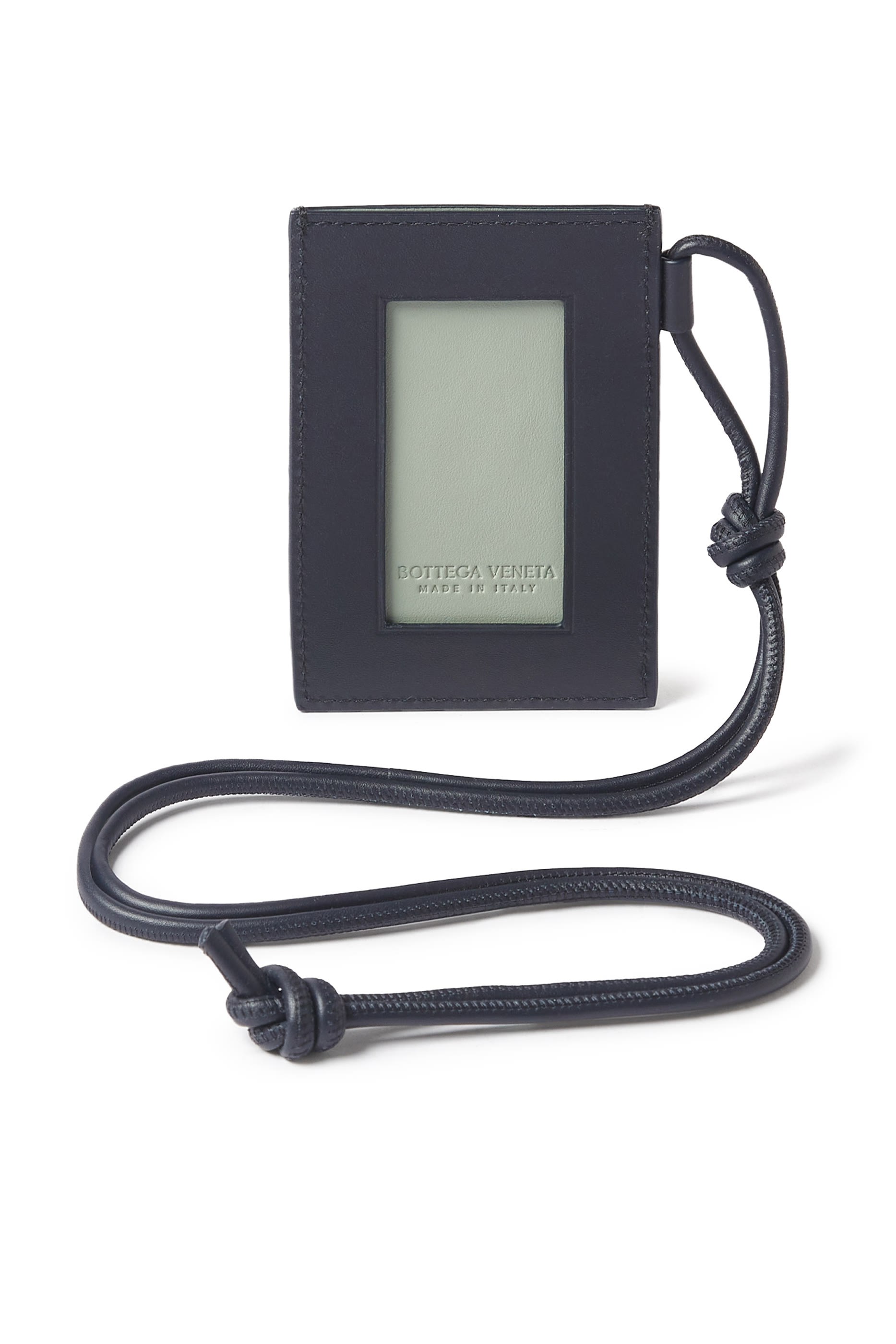 Intrecciato Badge Holder