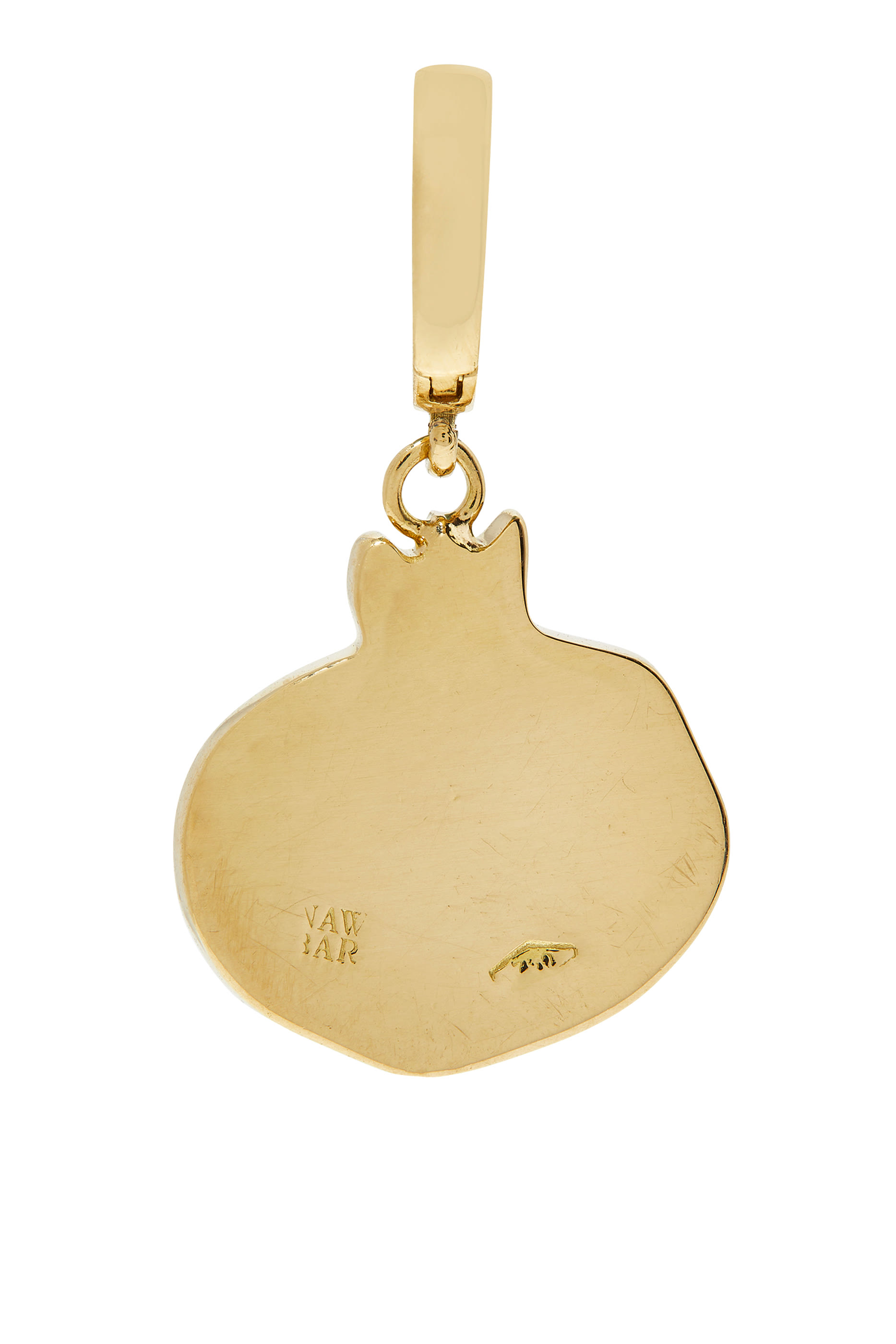 The Prosperous Pomegranate Charm, 18k Yellow Gold & Diamonds