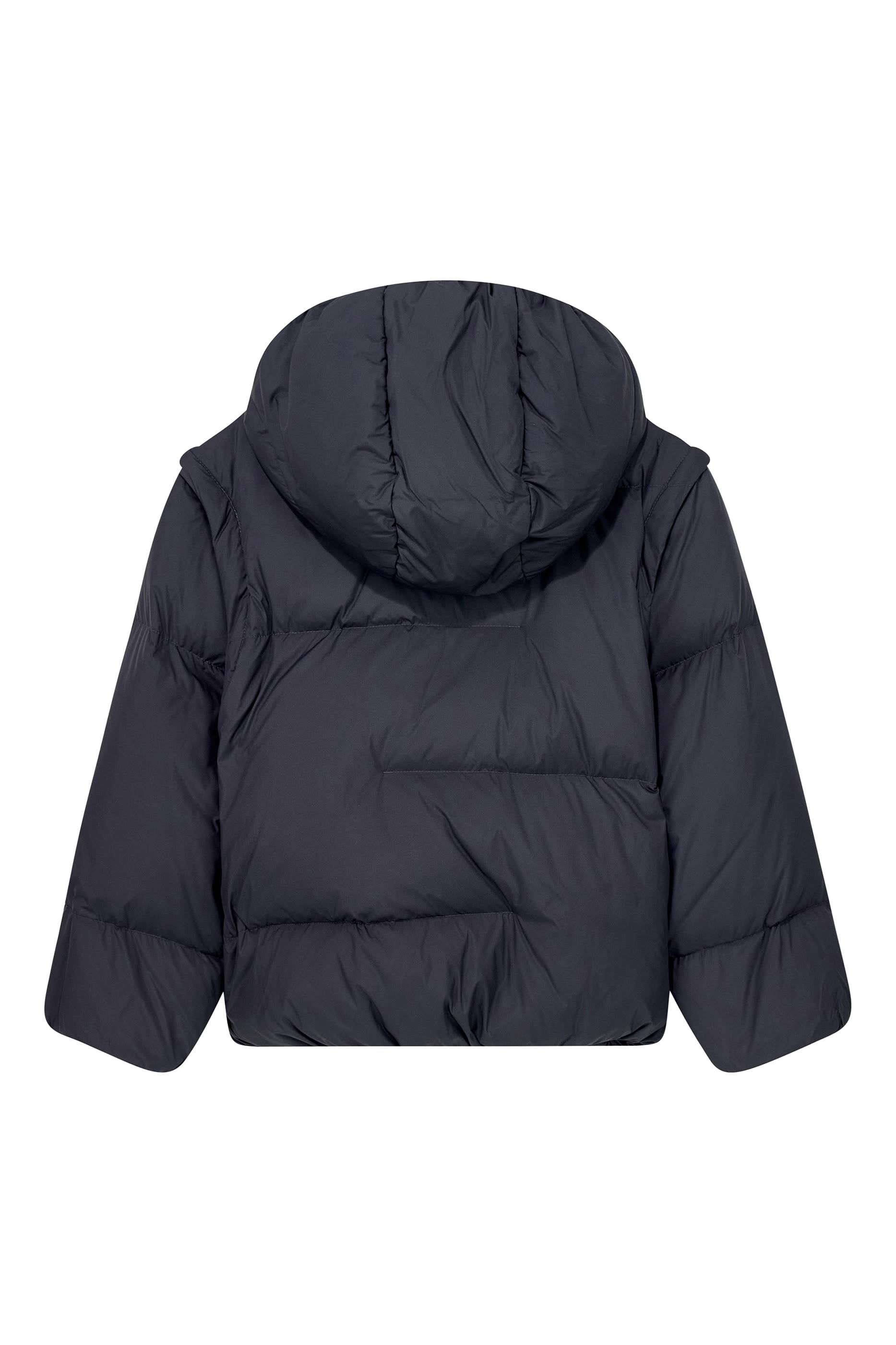 Kids EA Logo Patch Hooded Down Coat