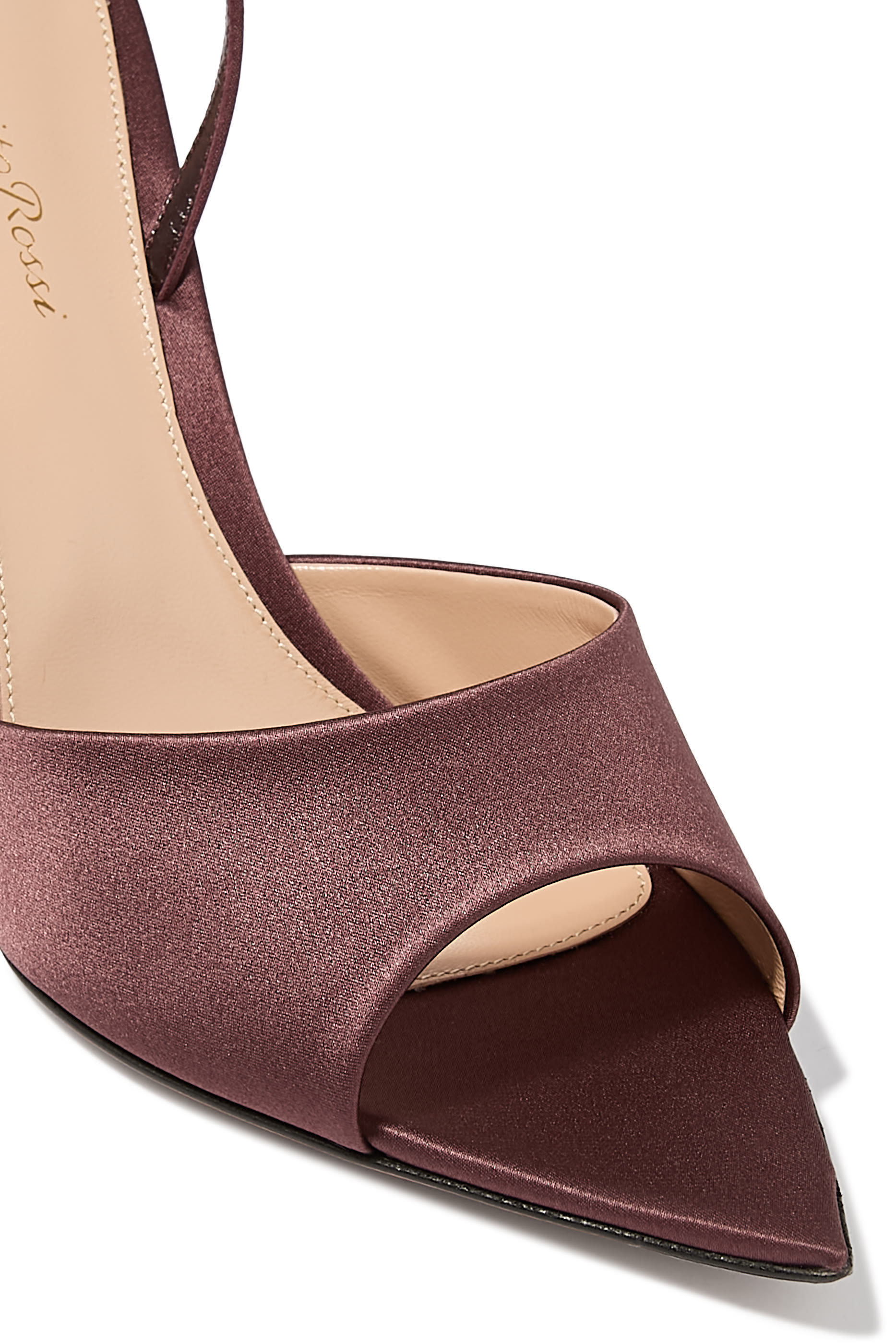 Elle Satin 85 Slingback Mules