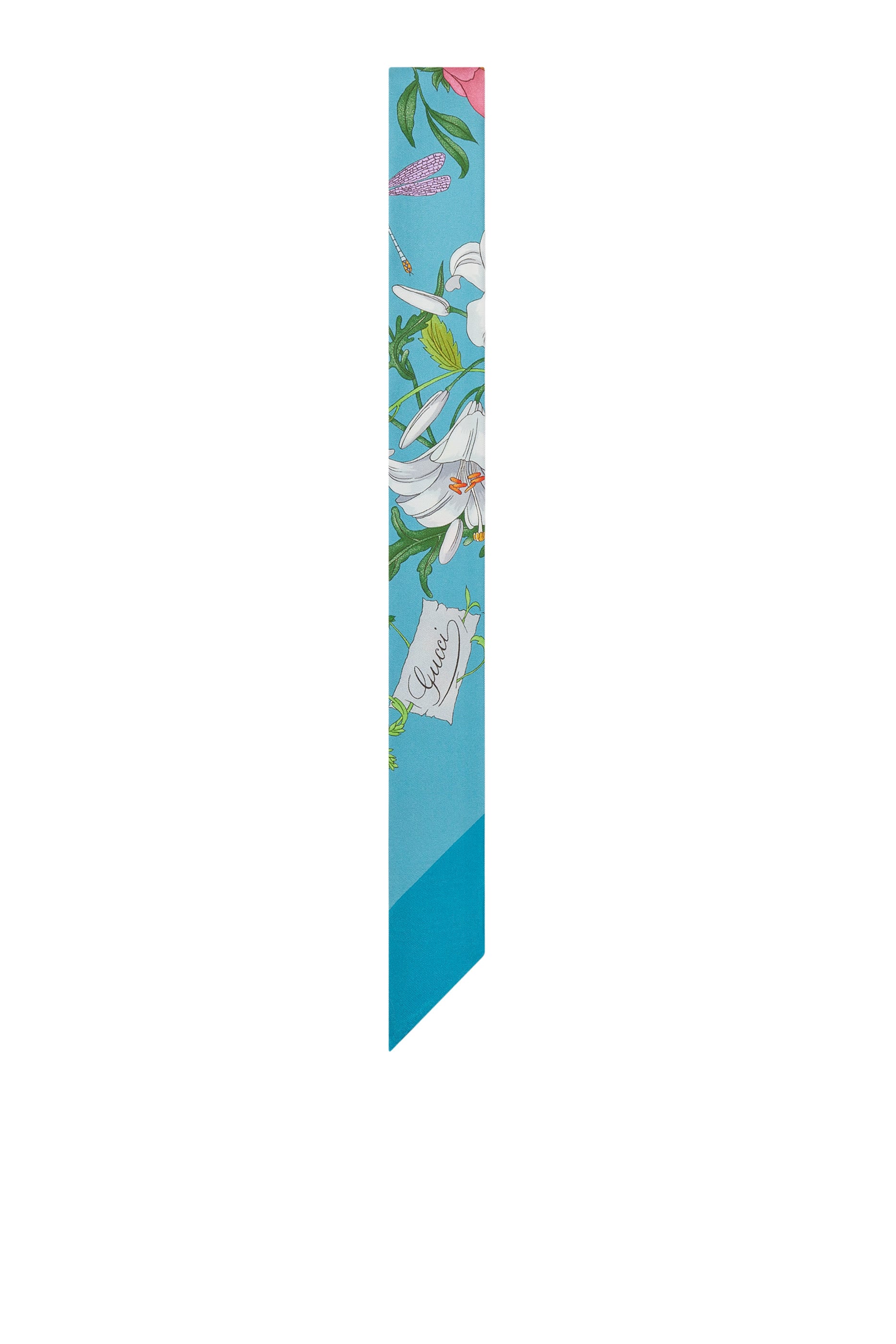 Allover Flora Print Ribbon