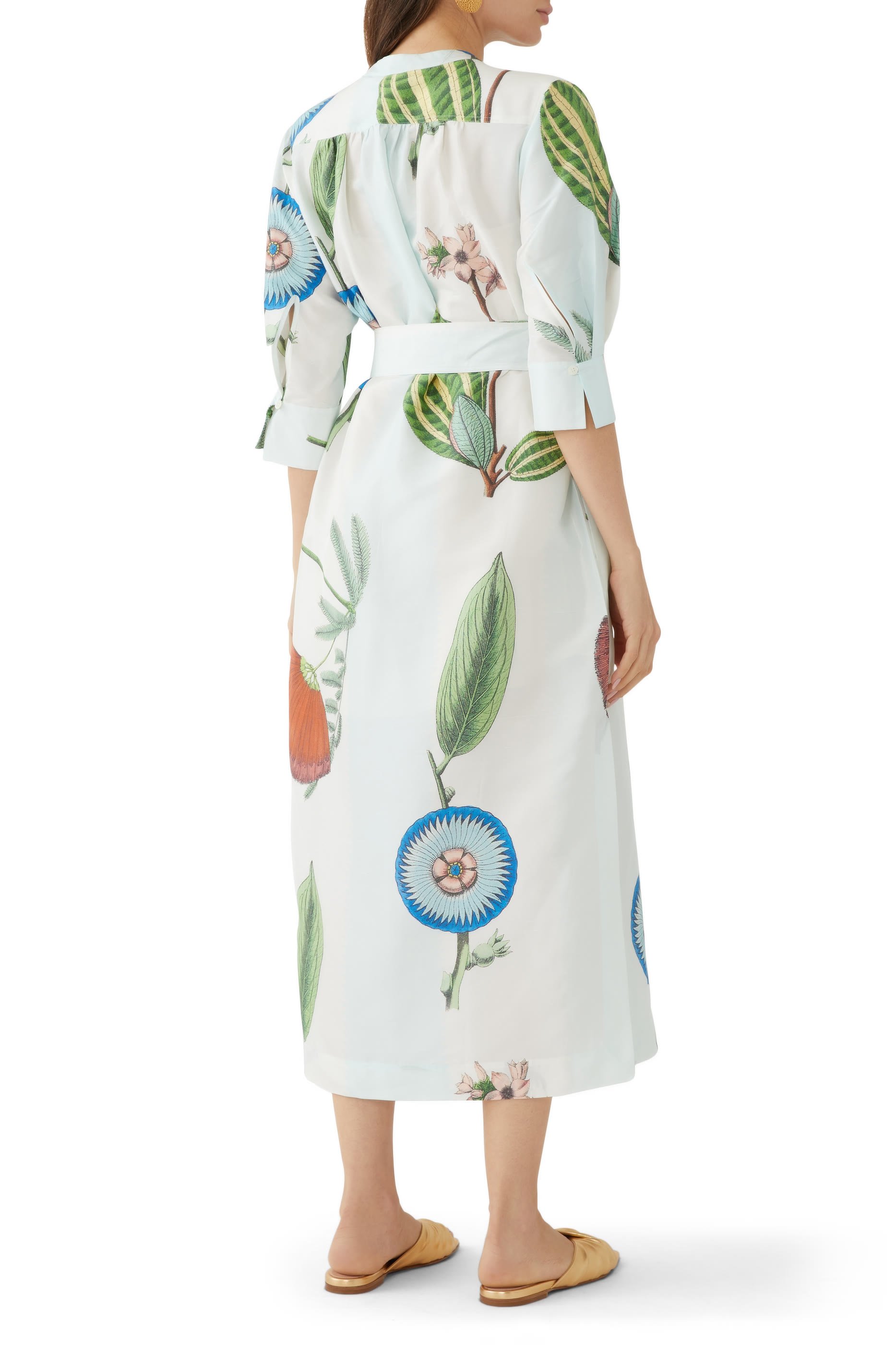 Grand Floral Column Dress