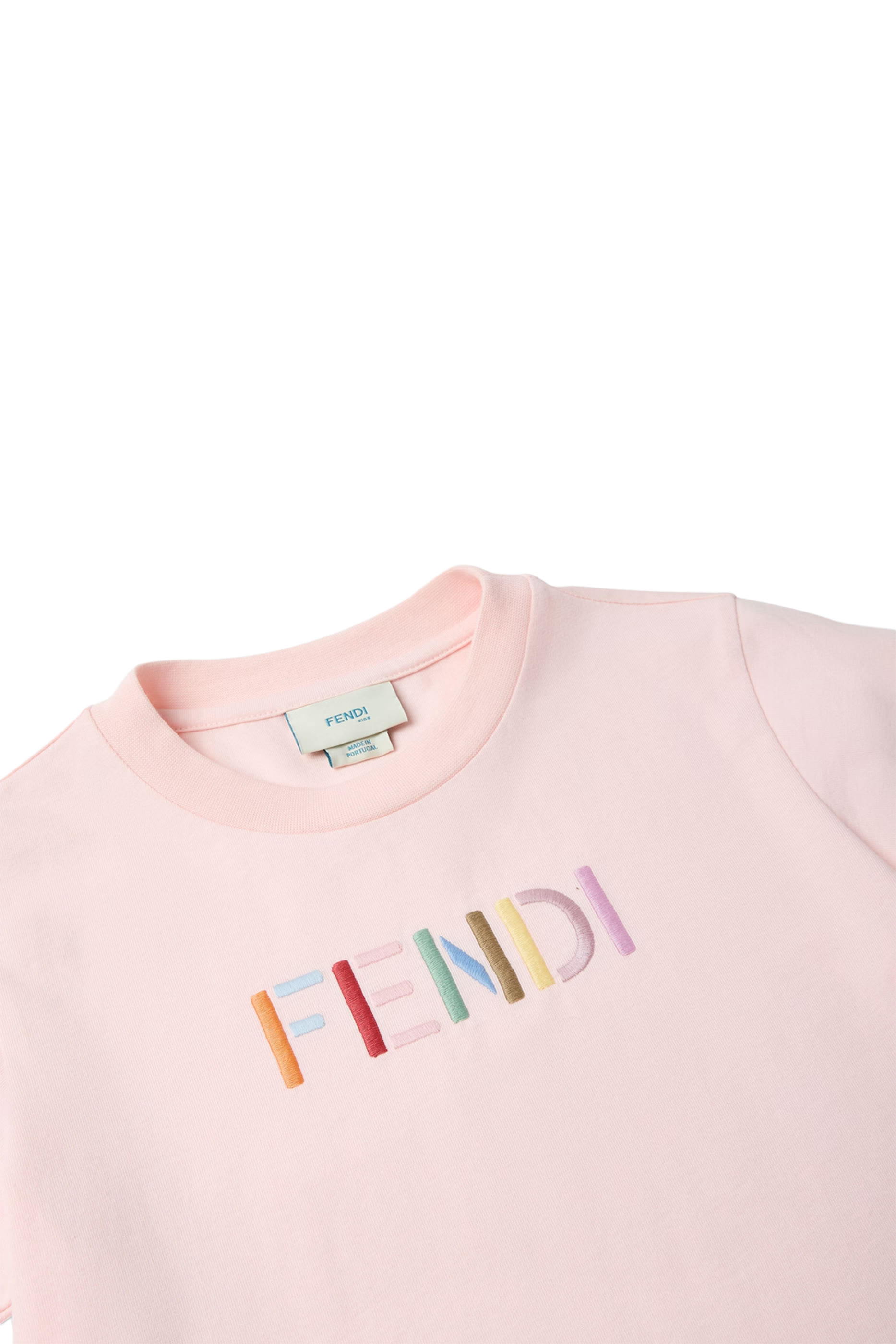 Kids Cotton T-Shirt with Multicolor Embroidery 