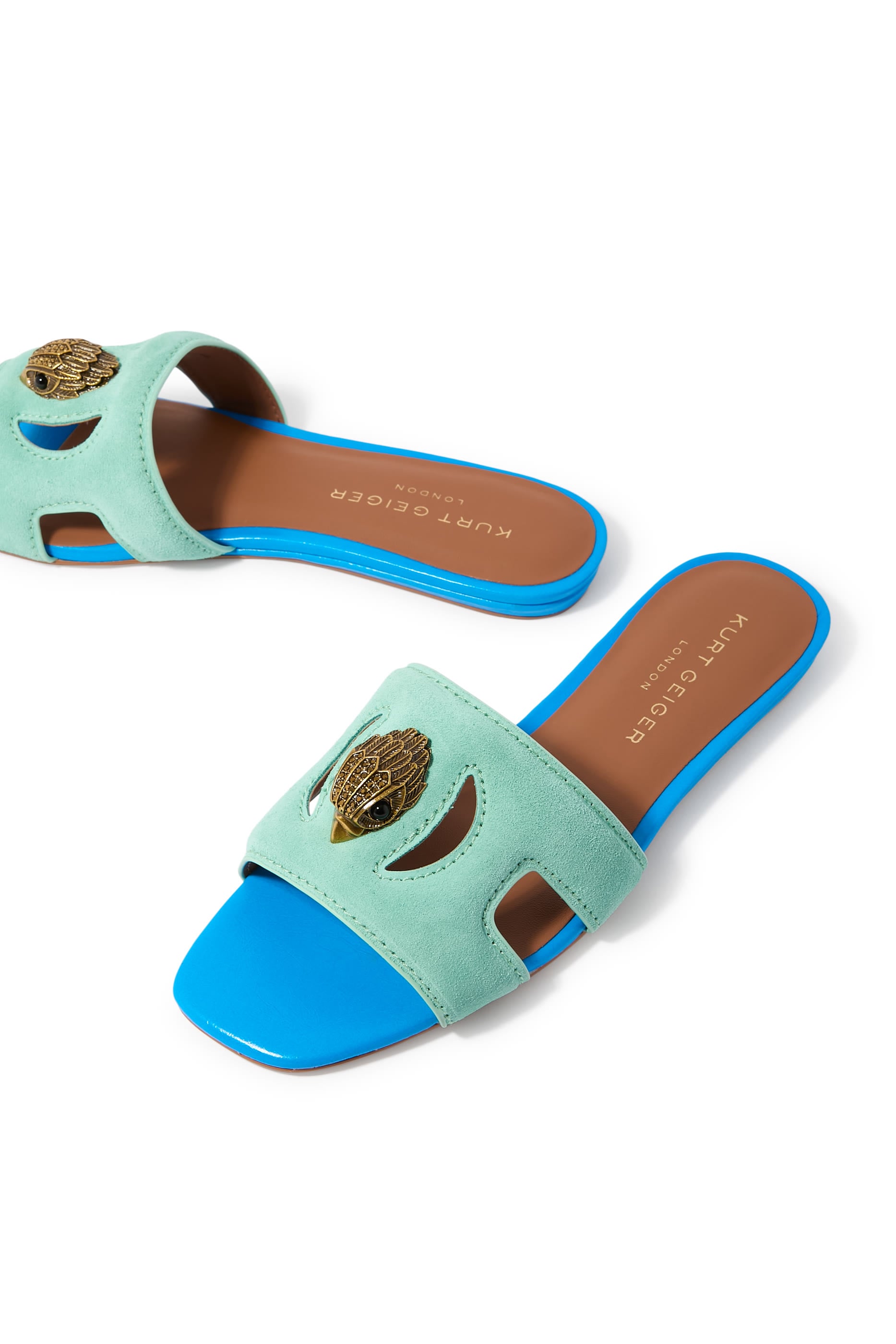 Eagle Cut-Out Flat Sandals