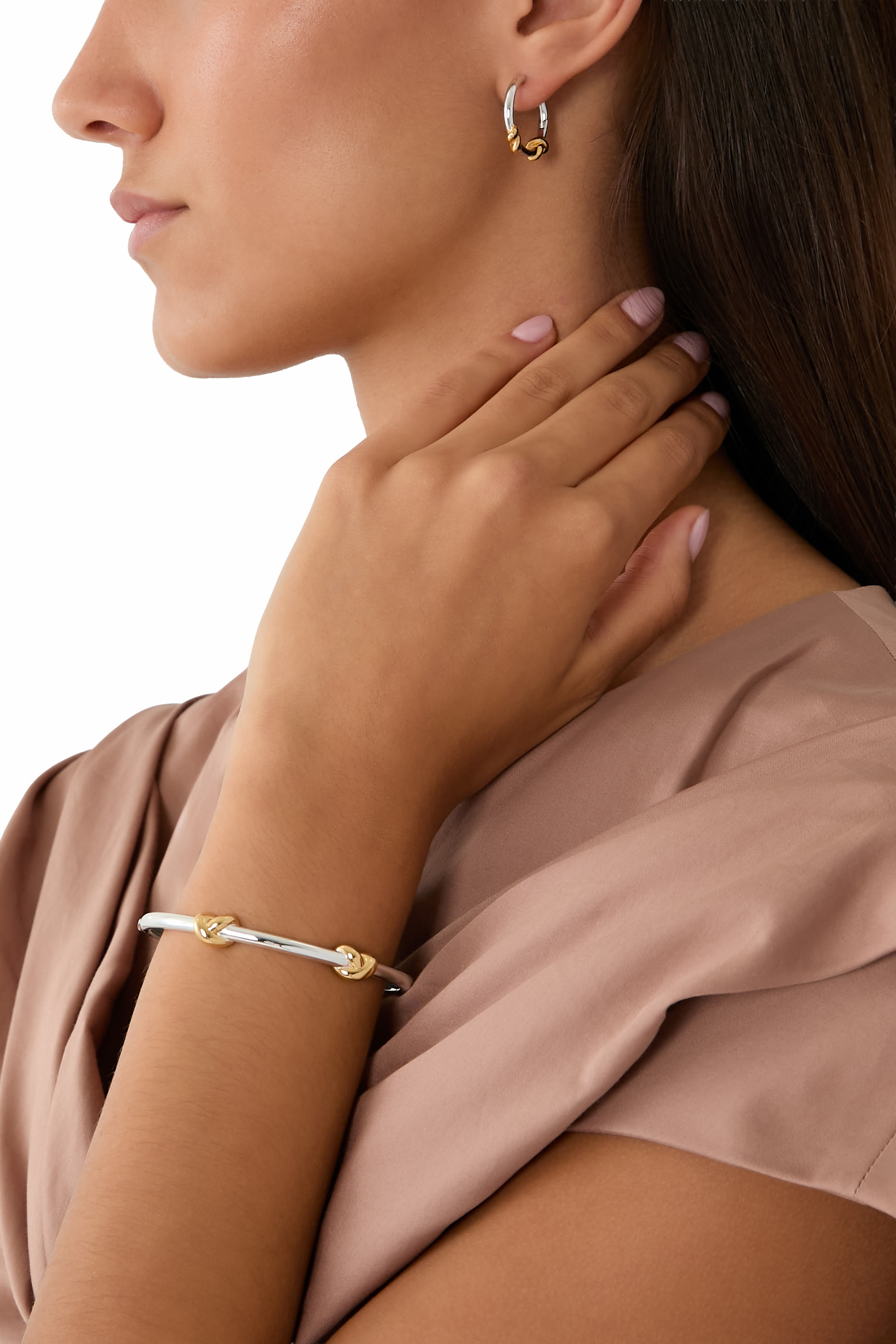 Lucy Williams Knot Small Hoop Earrings