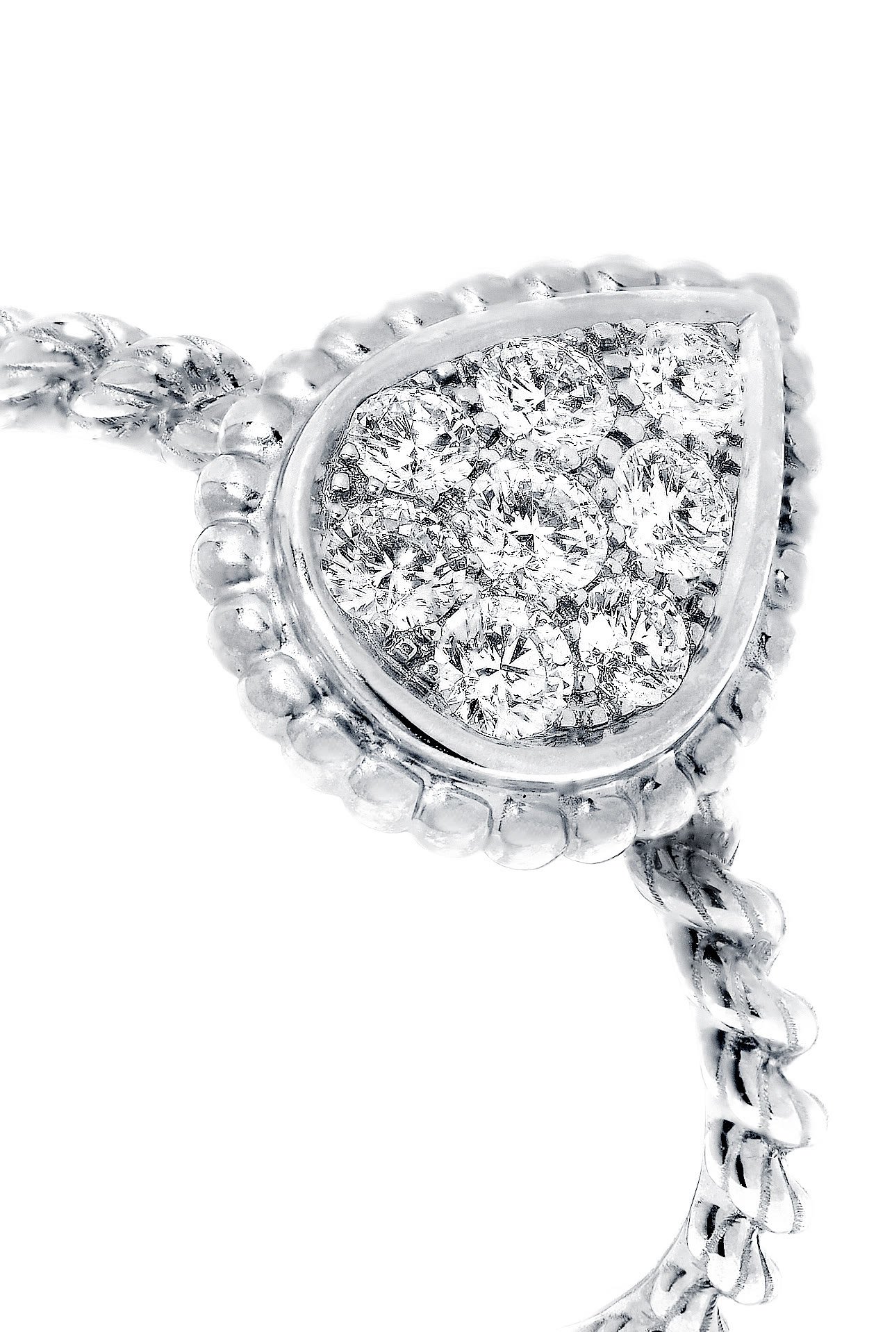 Serpent Boh&egrave;me Small Ring, 18k White Gold & Diamonds